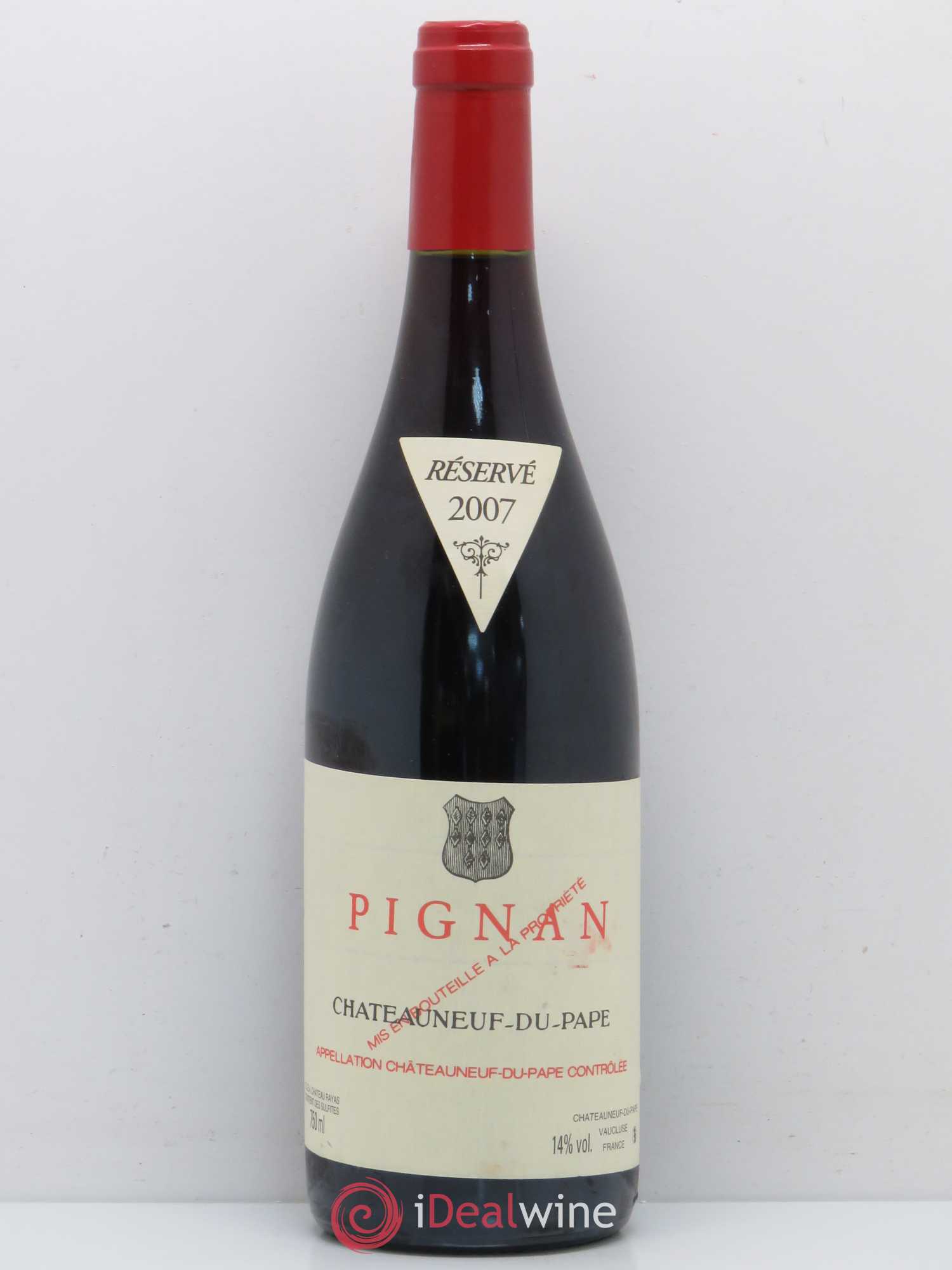 Châteauneuf-du-Pape Pignan Emmanuel Reynaud 2007 - Lot de 1 bouteille - 0