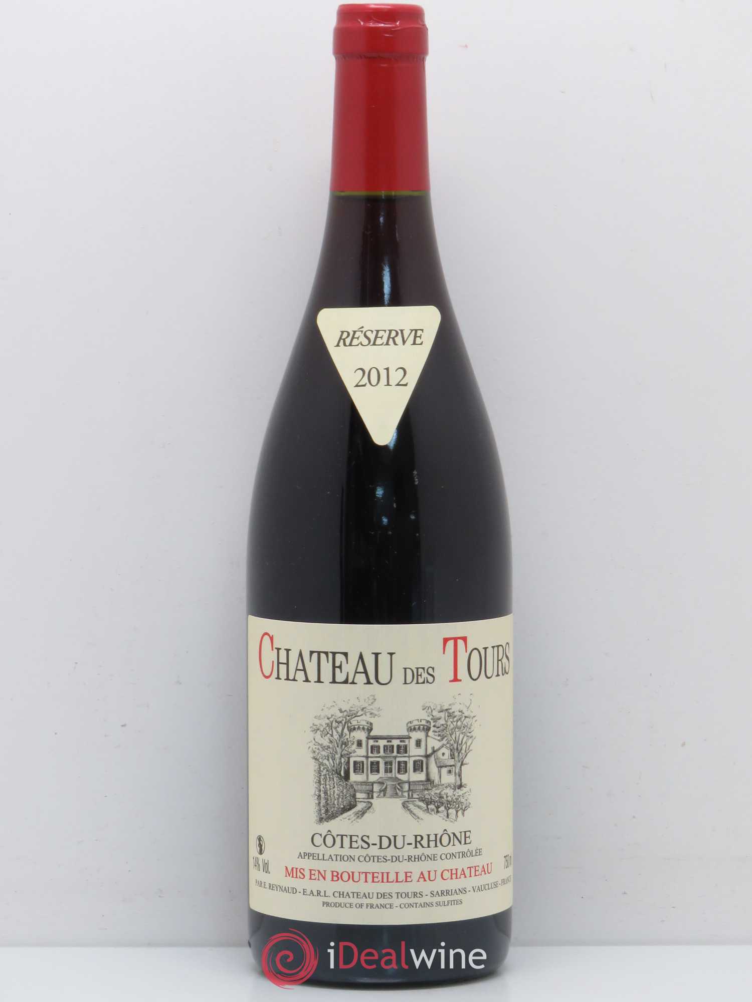 Côtes-du-Rhône Château des Tours Emmanuel Reynaud 2012 - Lot de 1 bouteille - 0
