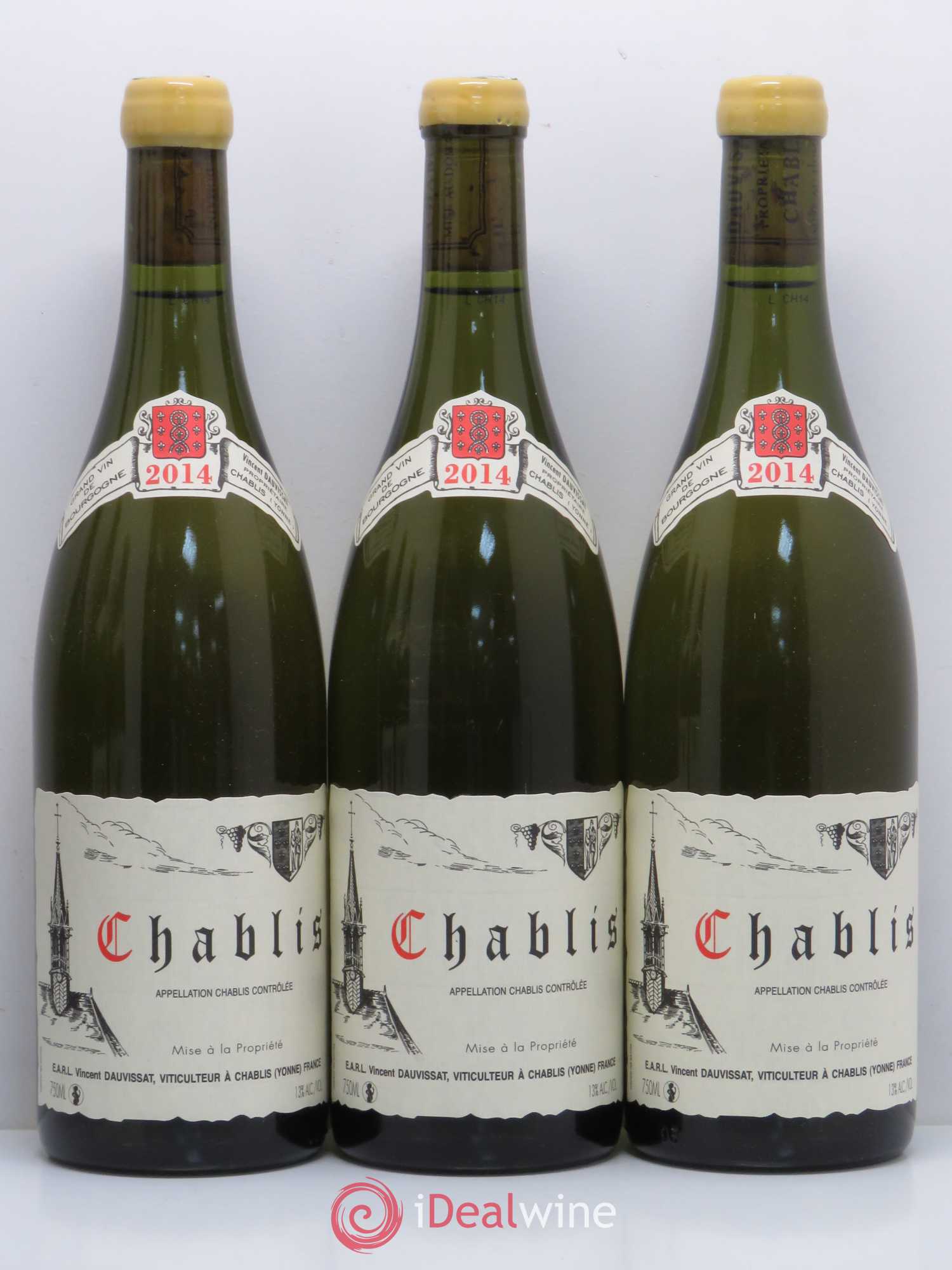 Chablis Vincent Dauvissat (Domaine) 2014 - Lot de 6 bouteilles - 1