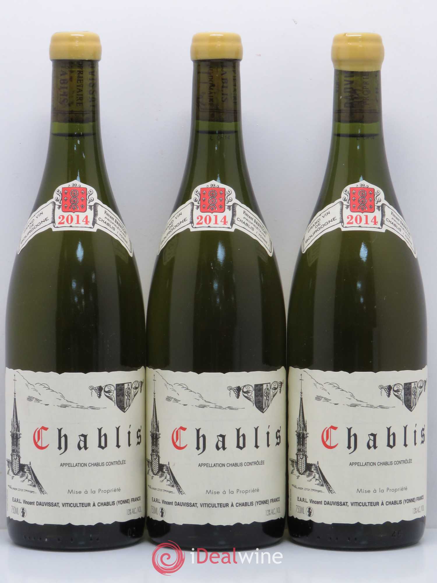 Chablis Vincent Dauvissat (Domaine) 2014 - Lot de 6 bouteilles - 2