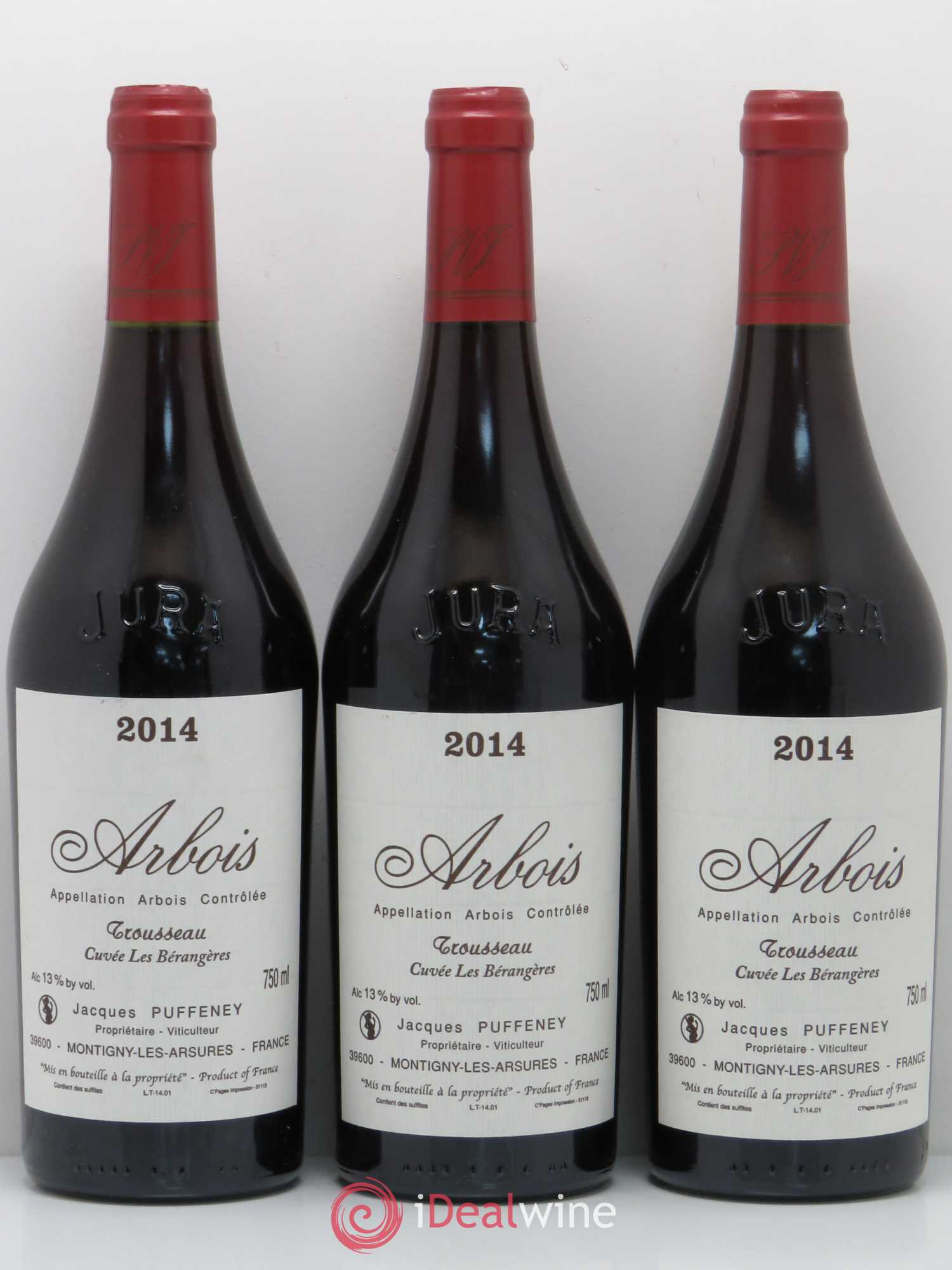 Arbois Trousseau Les Bérangères Domaine Puffeney 2014 - Posten von 3 Flaschen - 0
