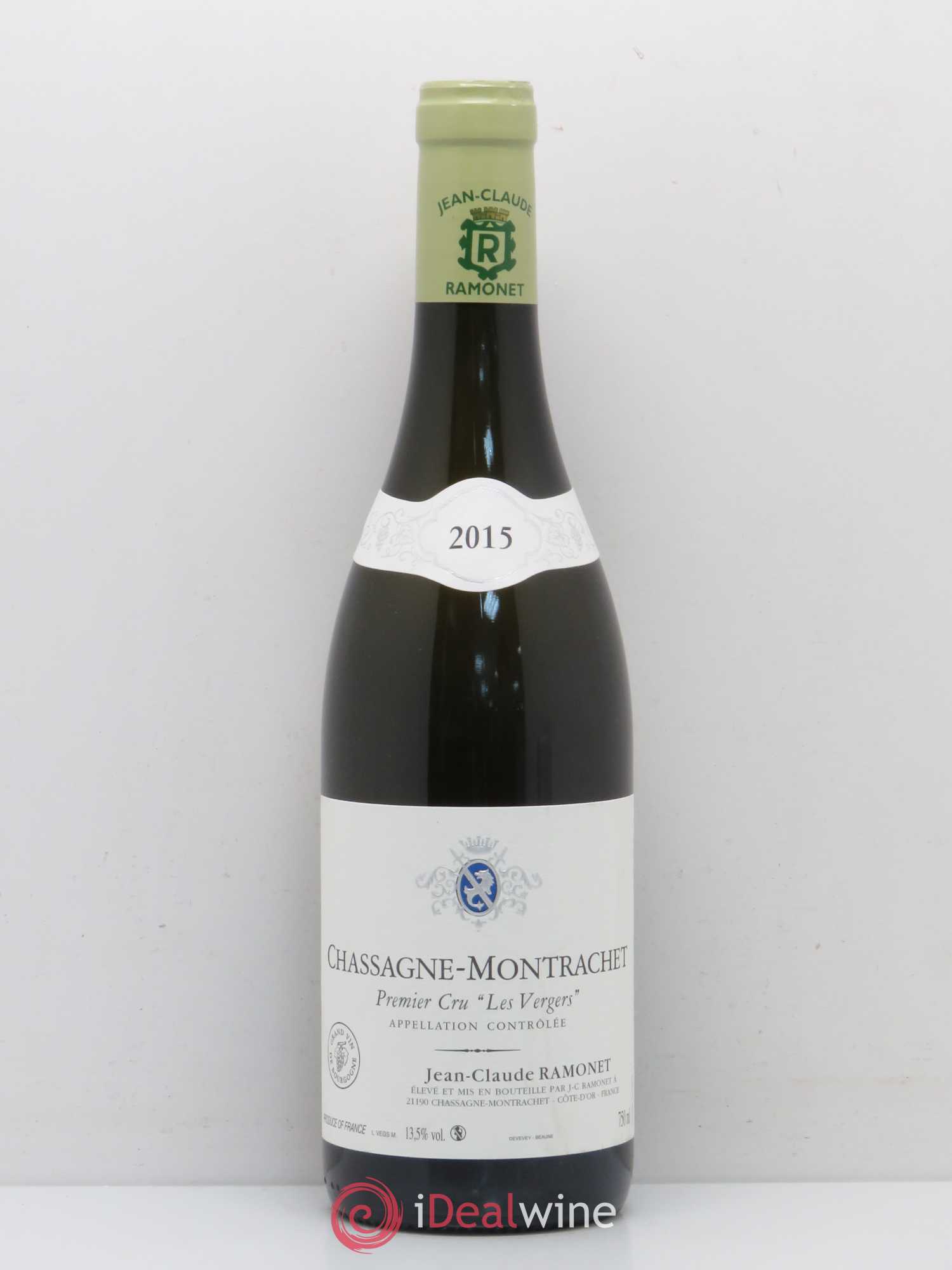 Chassagne-Montrachet 1er Cru Les Vergers Ramonet (Domaine) 2015 - Lot de 1 bouteille - 0