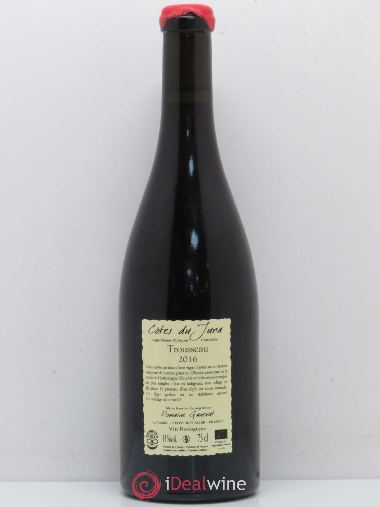 Côtes du Jura Plein Sud Jean-François Ganevat (Domaine) 2016 - Lot de 1 bouteille - 1