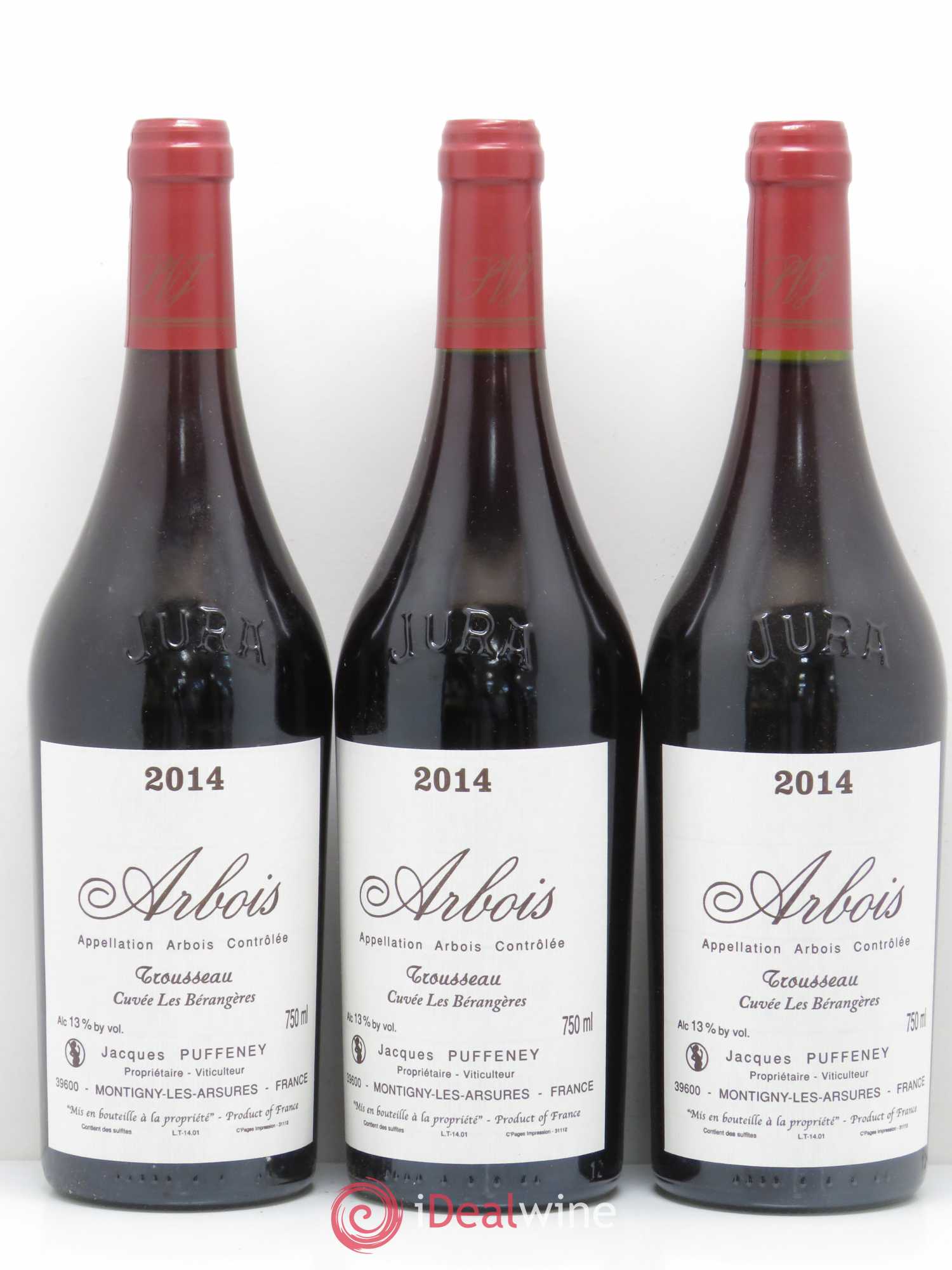 Arbois Trousseau Les Bérangères Puffeney 2014 - Posten von 3 Flaschen - 0