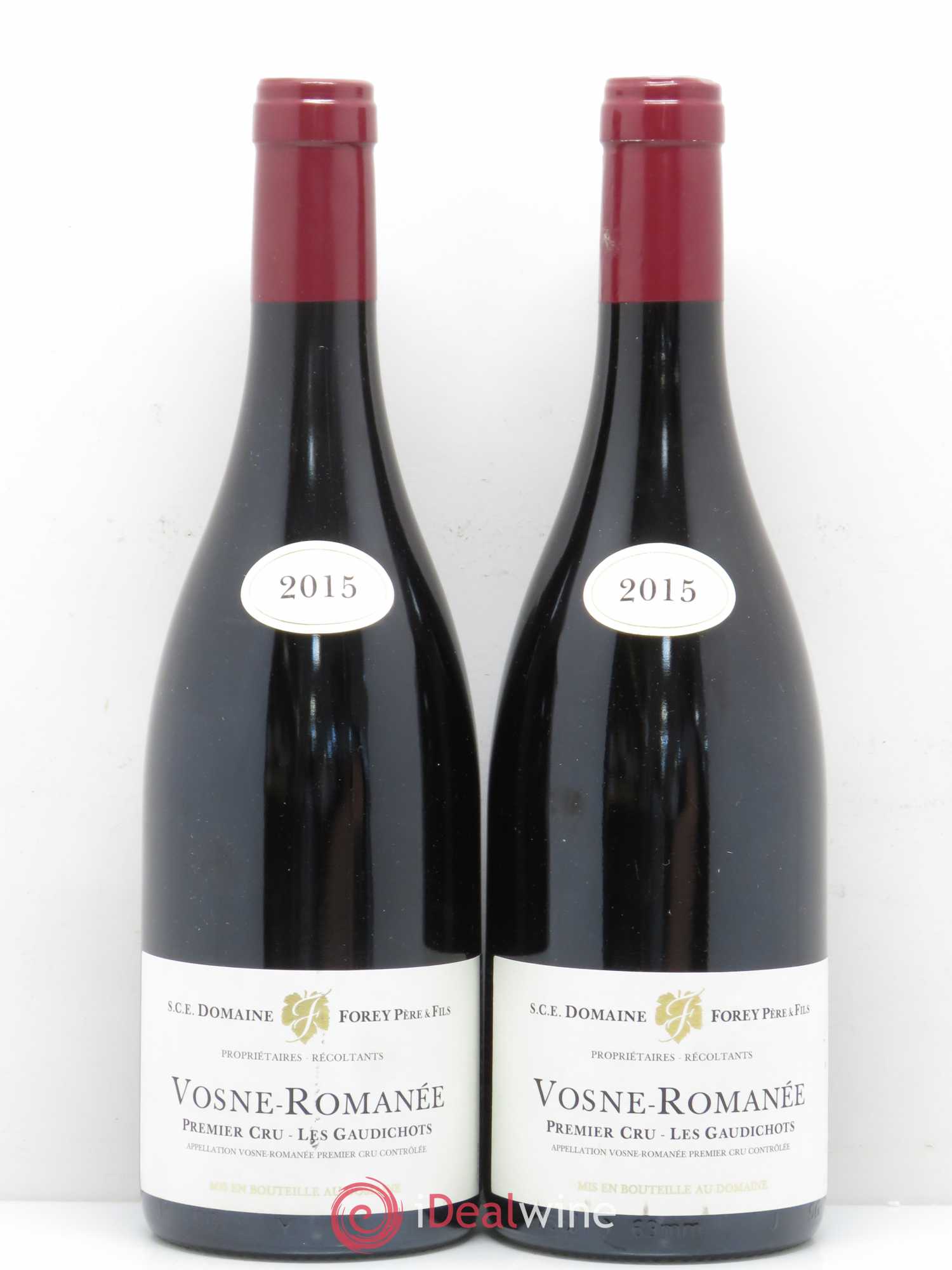 Vosne-Romanée 1er Cru Les Gaudichots Forey Père et Fils (Domaine) 2015 - Lot de 2 bouteilles - 0