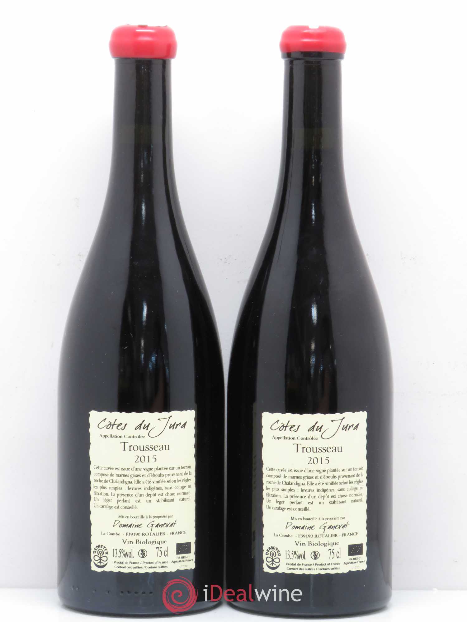 Côtes du Jura Plein Sud Jean-François Ganevat (Domaine) 2015 - Lot de 2 bouteilles - 1