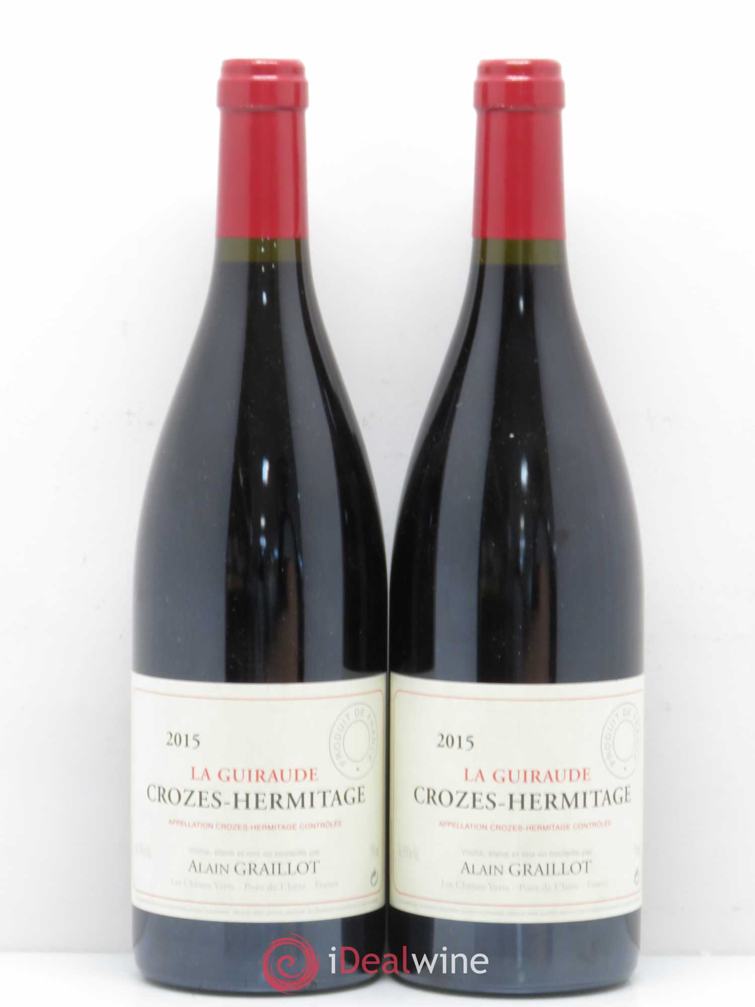 Crozes-Hermitage La Guiraude Domaine Graillot 2015 - Lot de 2 bouteilles - 0