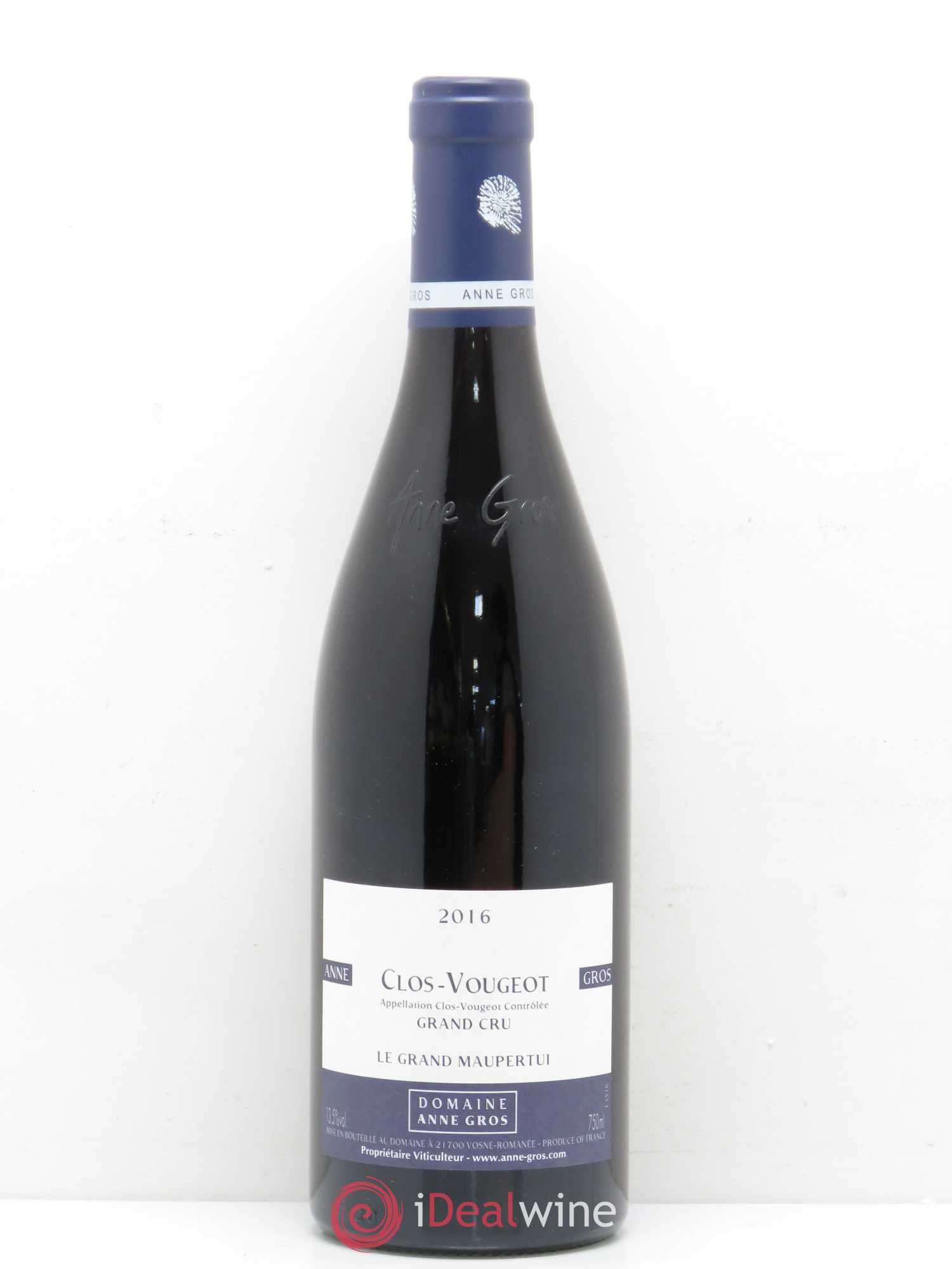 Clos de Vougeot Grand Cru Le Grand Maupertui Anne Gros 2016 - Lot de 1 bouteille - 0