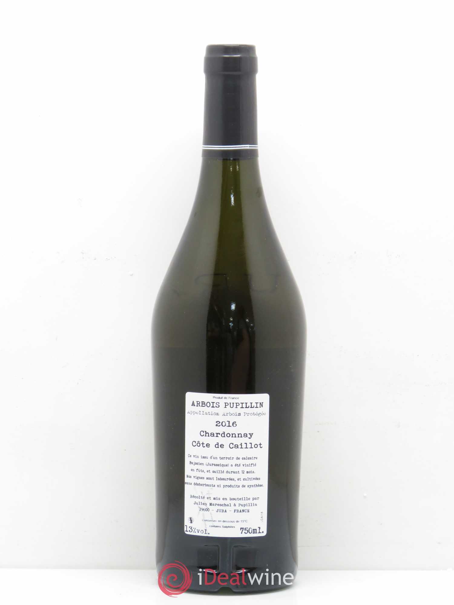 Arbois Pupillin Côte de Caillot Chardonnay Domaine de la Borde 2016 - Posten von 1 Flasche - 1