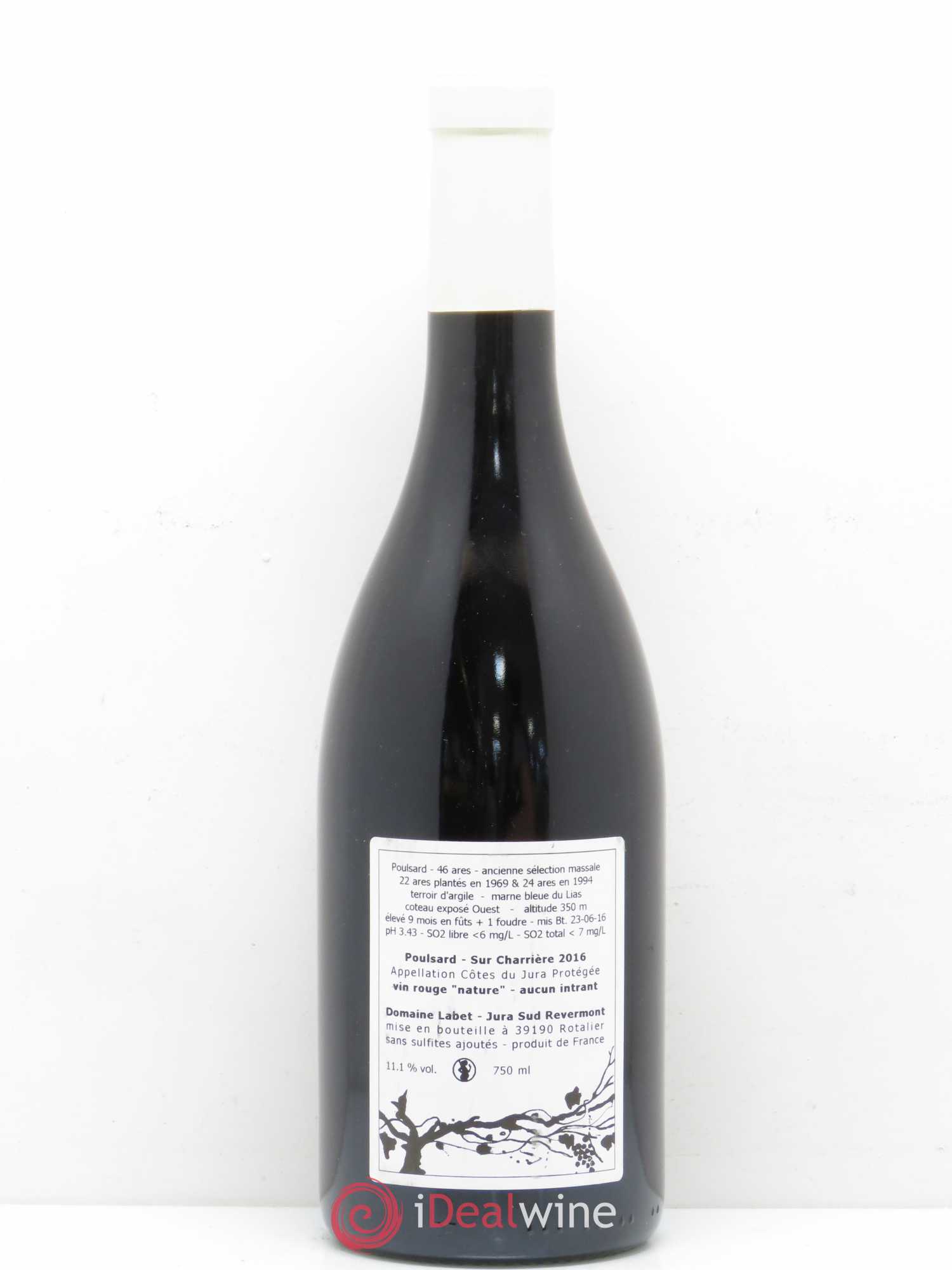 Côtes du Jura Poulsard Sur charrière Labet 2016 - Posten von 1 Flasche - 1