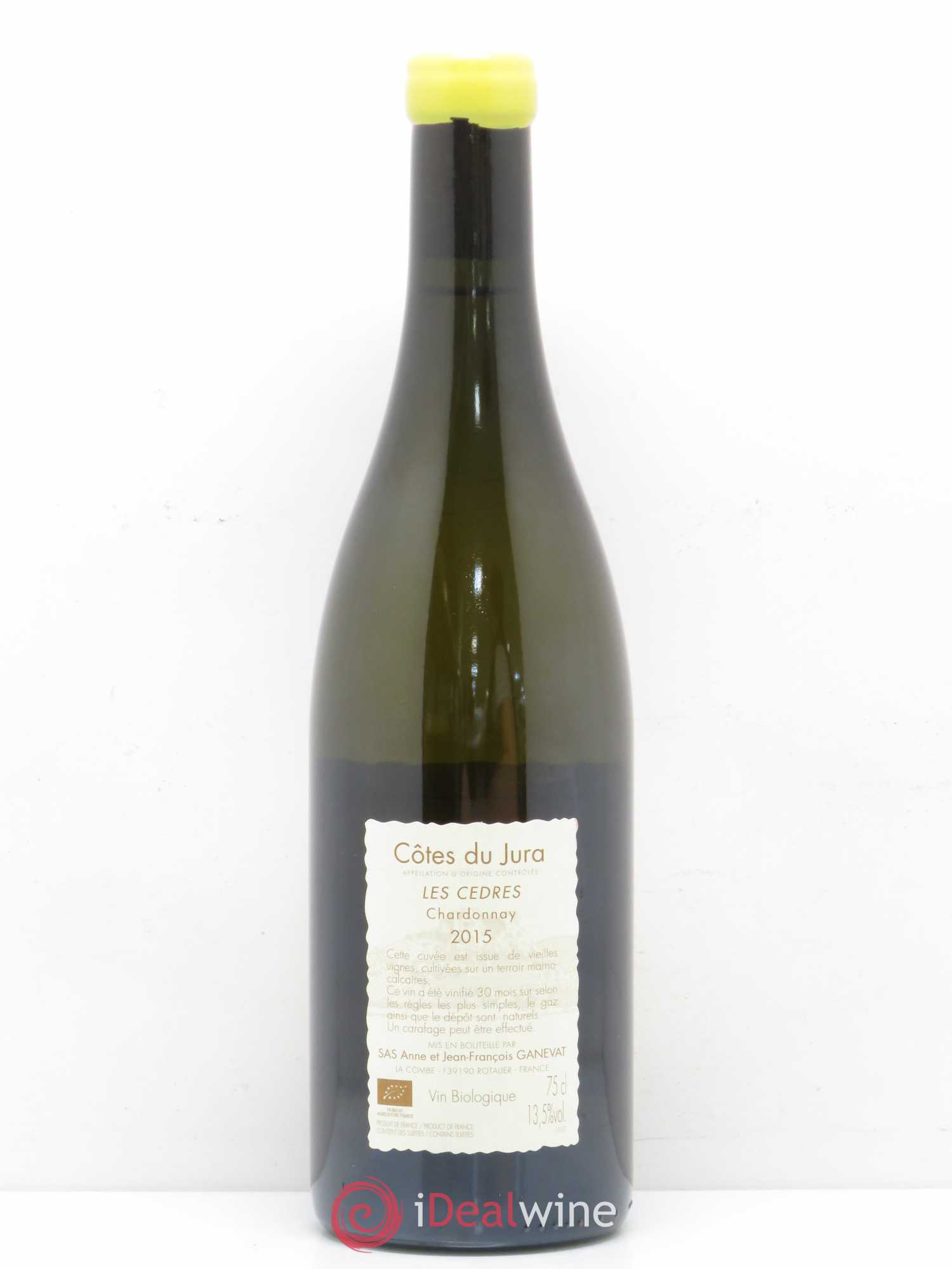 Vin de France (anciennement Côtes du Jura) Les Cèdres Anne et Jean François Ganevat 2015 - Lot de 1 bouteille - 1