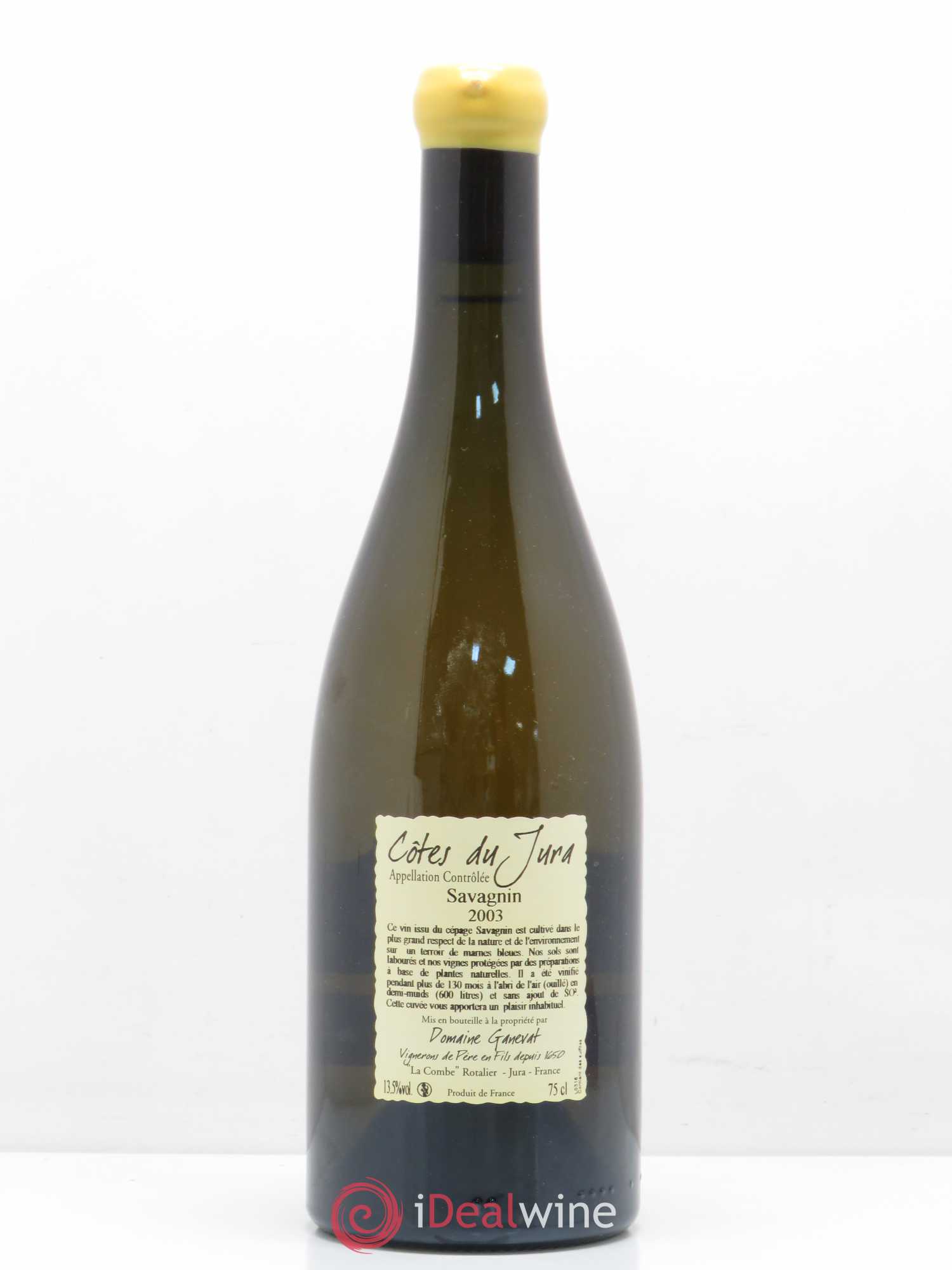 Côtes du Jura Les Vignes de mon Père Jean-François Ganevat (Domaine) 2003 - Lot de 1 bouteille - 1