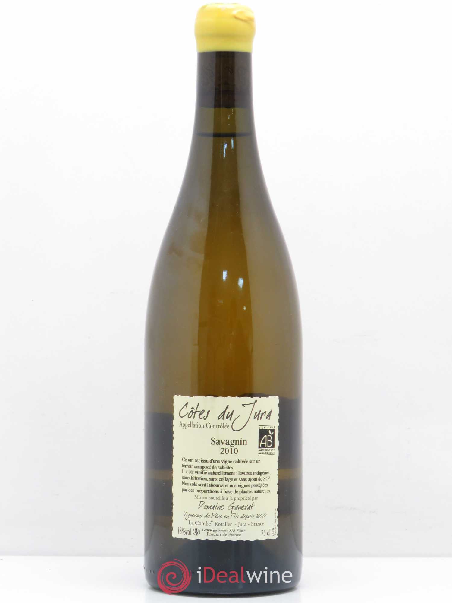 Côtes du Jura Clos Champ Bernard Jean-François Ganevat 2010 - Lot de 1 bouteille - 1