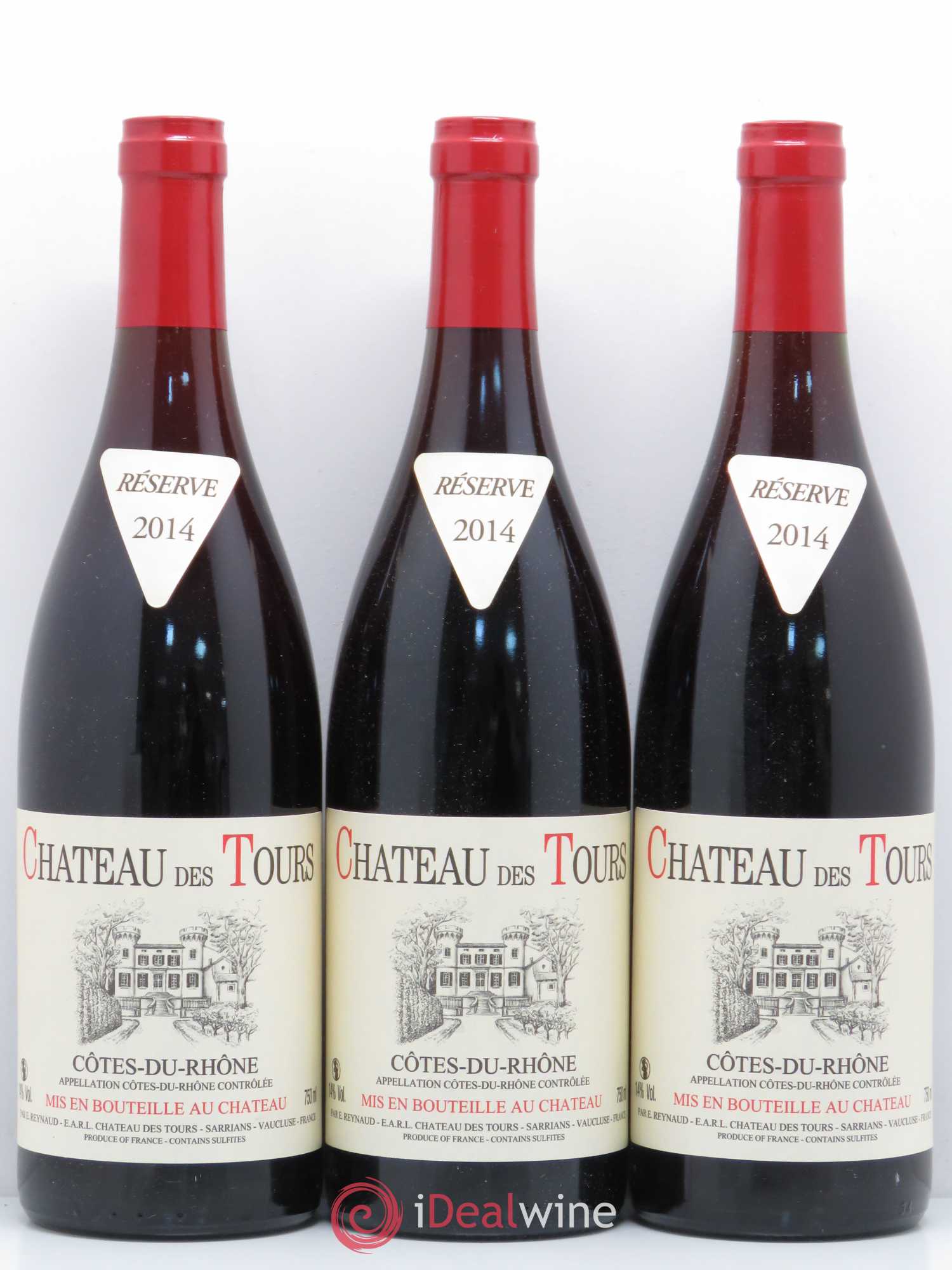 Côtes-du-Rhône Château des Tours Emmanuel Reynaud 2014 - Lot de 3 bouteilles - 0