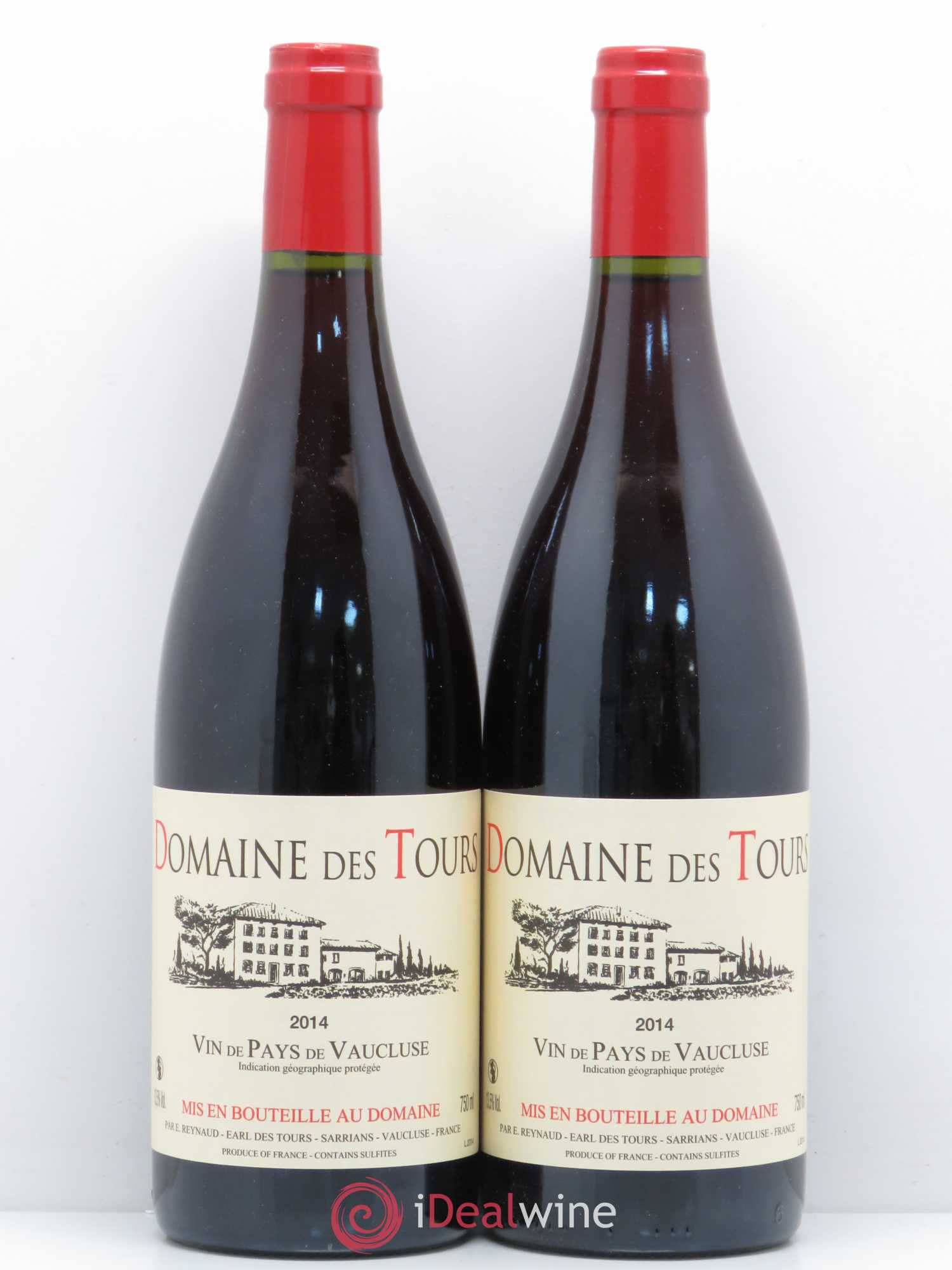 Vaucluse (Vin de Pays de Vaucluse) Domaine des Tours Emmanuel Reynaud 2014 - Lot de 2 bouteilles - 0