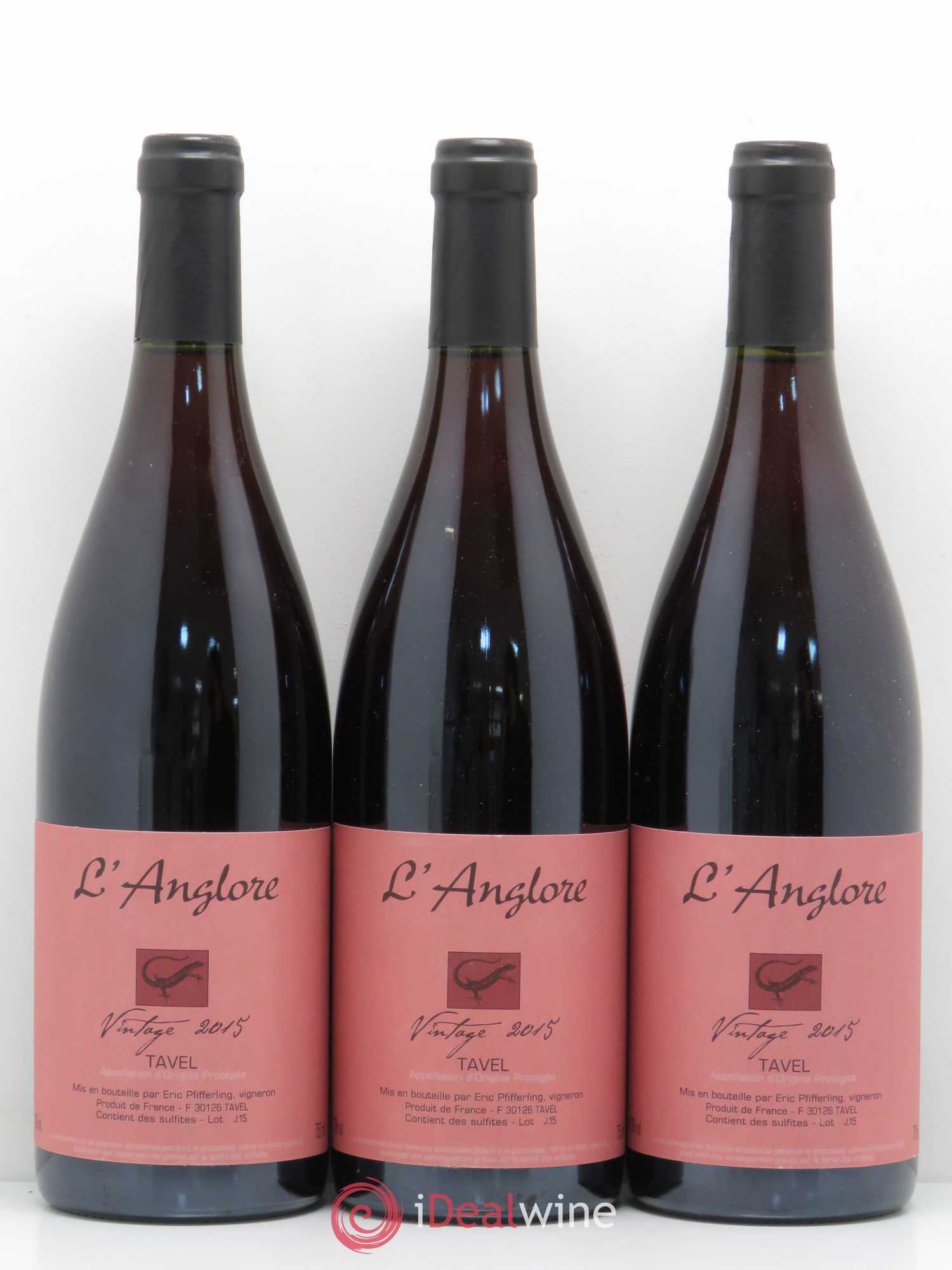 Tavel Vintage Anglore 2015 - Posten von 6 Flaschen - 2