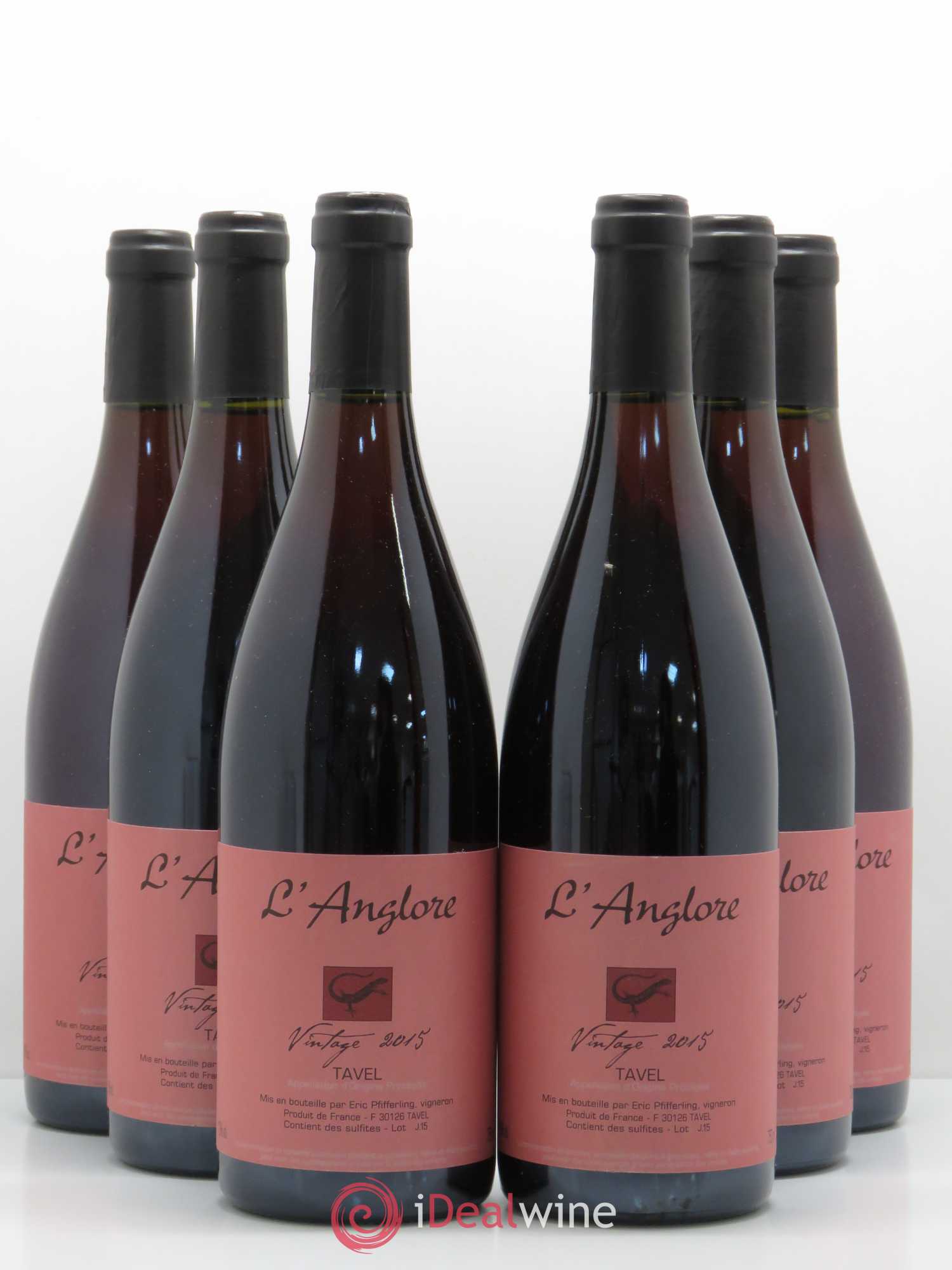 Tavel Vintage Anglore 2015 - Posten von 6 Flaschen - 0