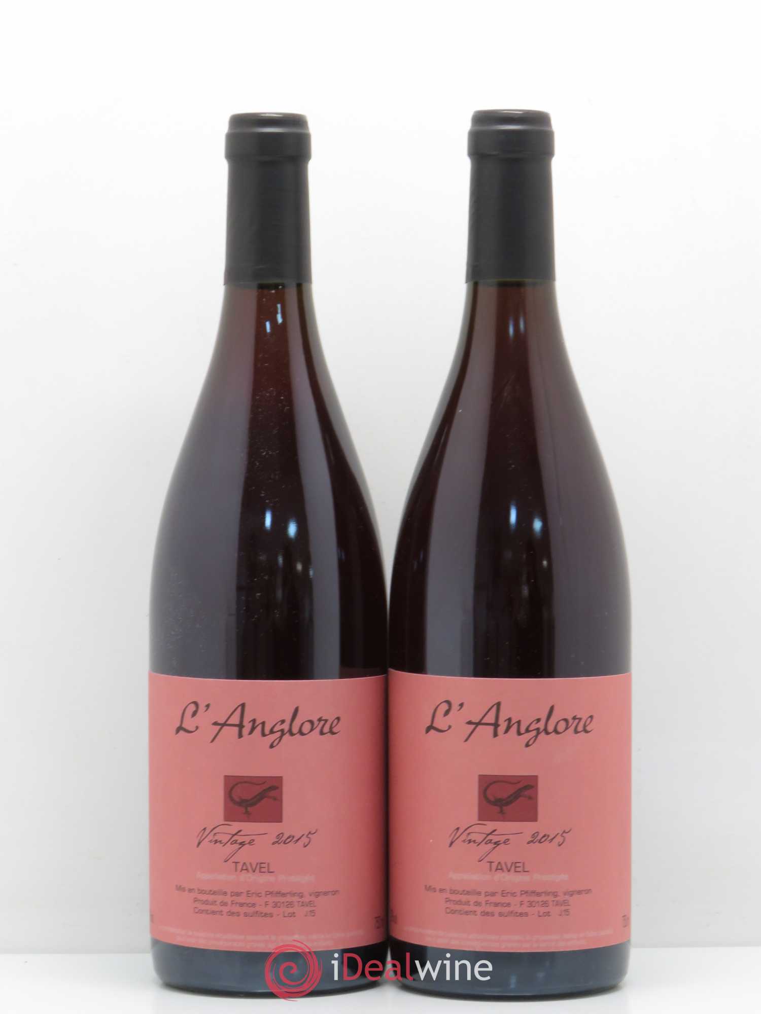 Tavel Vintage Anglore 2015 - Posten von 2 Flaschen - 0
