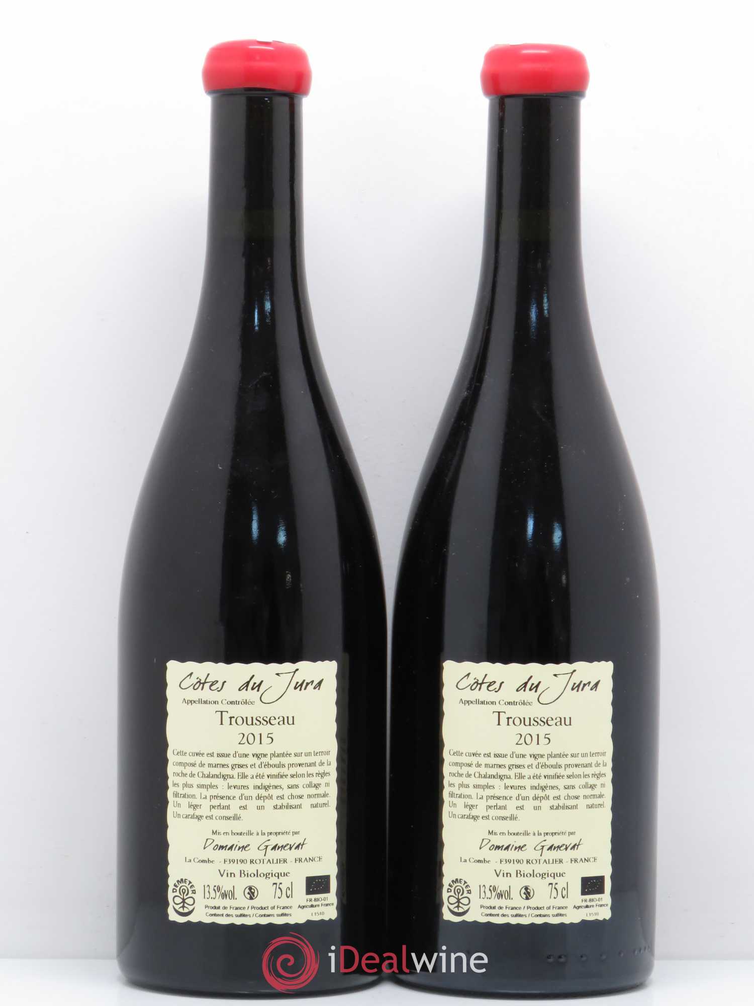 Côtes du Jura Plein Sud Jean-François Ganevat (Domaine) 2015 - Lotto di 2 bottiglie - 1