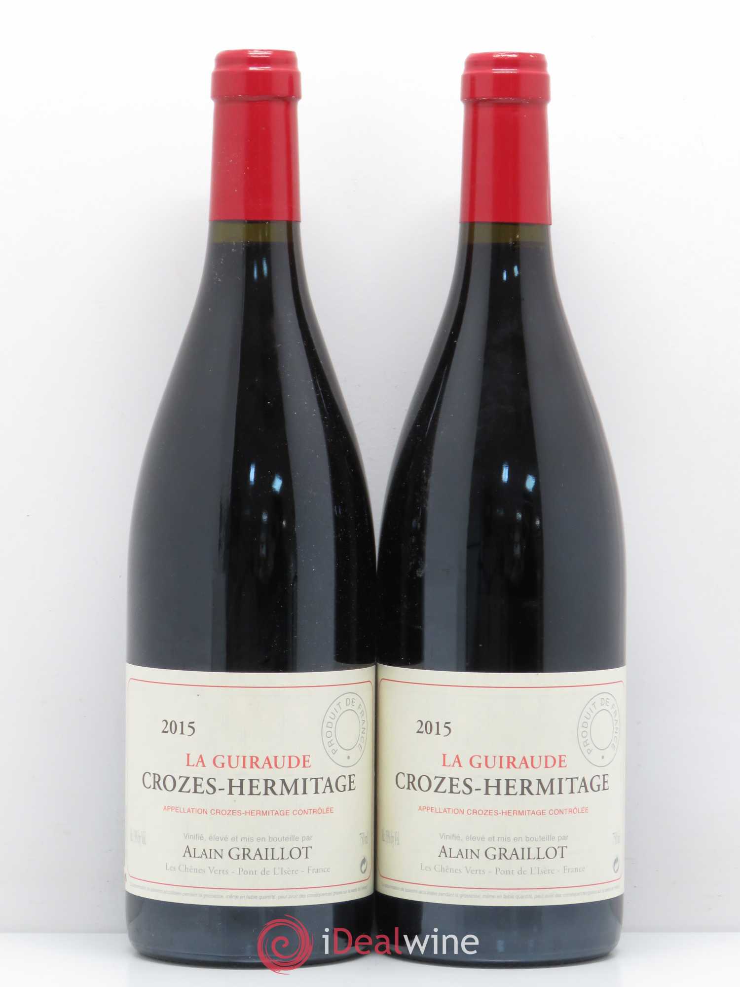 Crozes-Hermitage La Guiraude Domaine Graillot 2015 - Lot de 2 bouteilles - 0