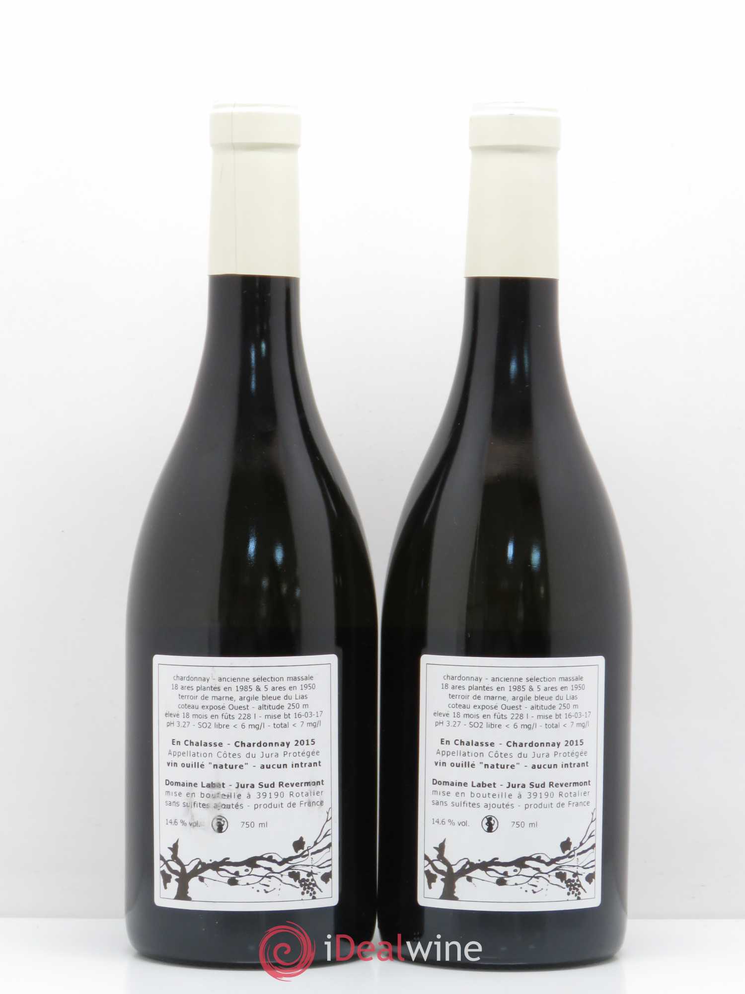 Côtes du Jura Chardonnay En chalasses Labet 2015 - Posten von 2 Flaschen - 1