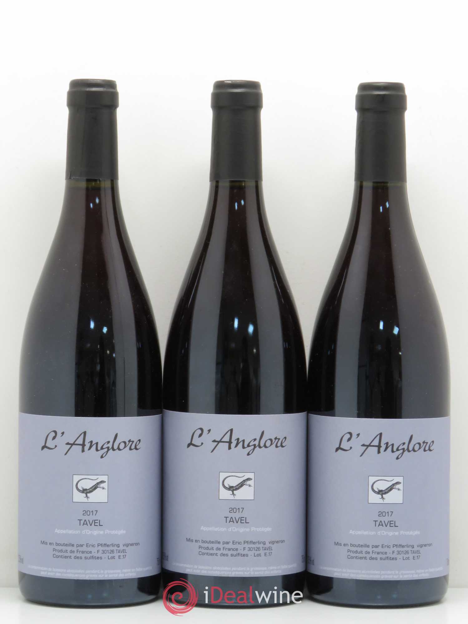 Tavel Anglore 2017 - Lot de 3 bouteilles - 0