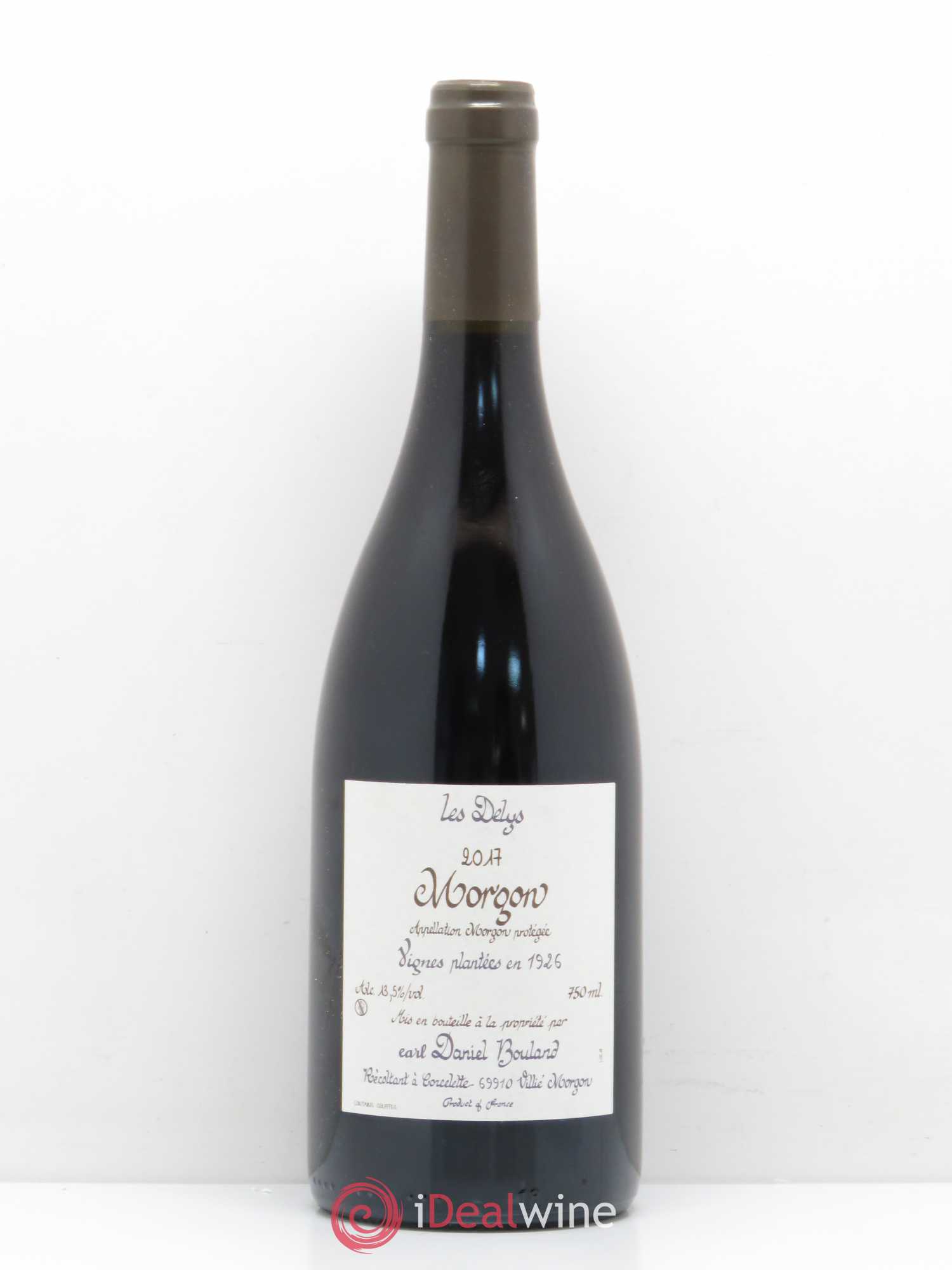 Morgon Les Delys Vignes 1926 Daniel Bouland 2017 - Posten von 1 Flasche - 0