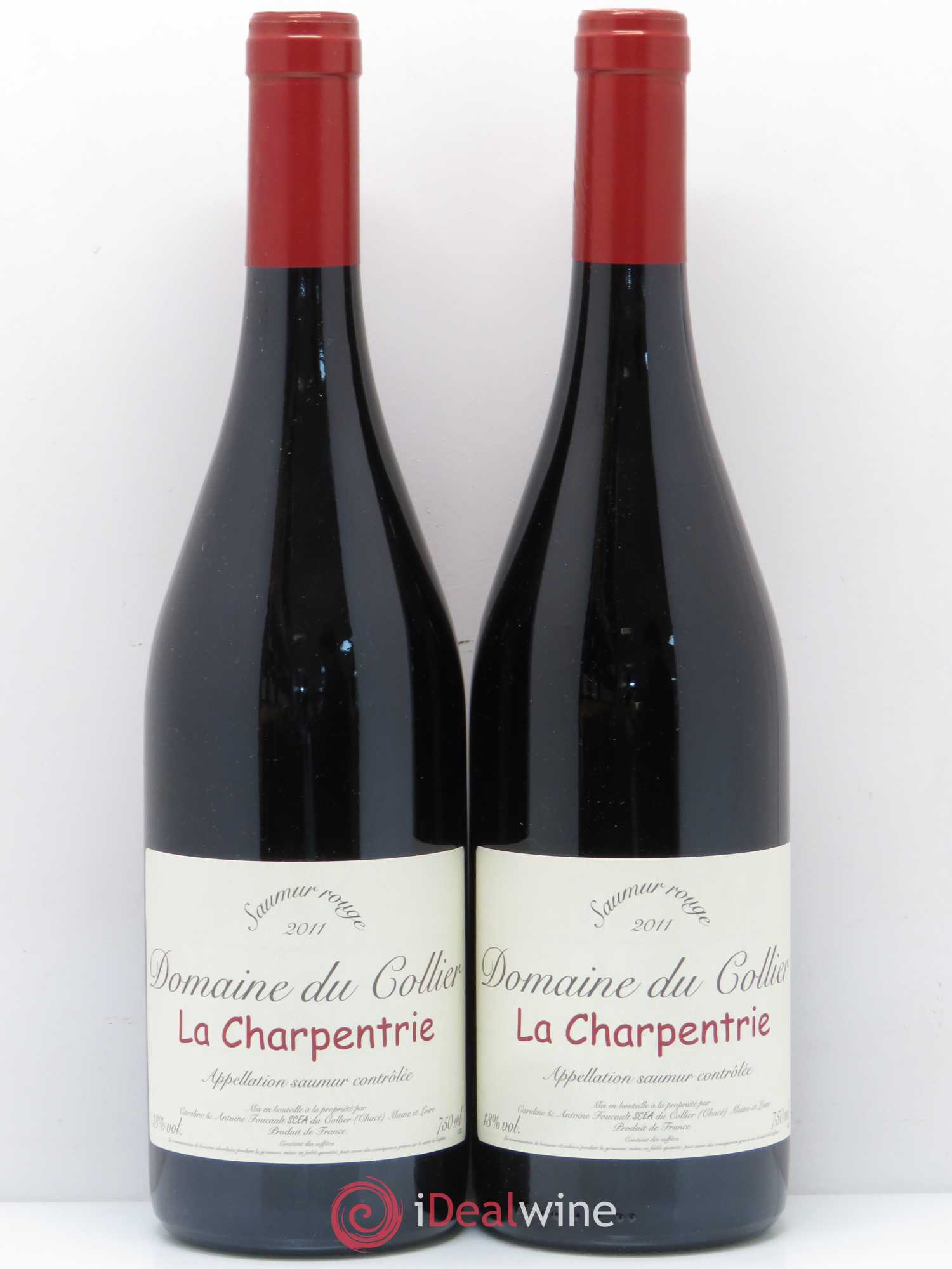 Saumur La Charpentrie Domaine du Collier 2011 - Lot de 2 bouteilles - 0