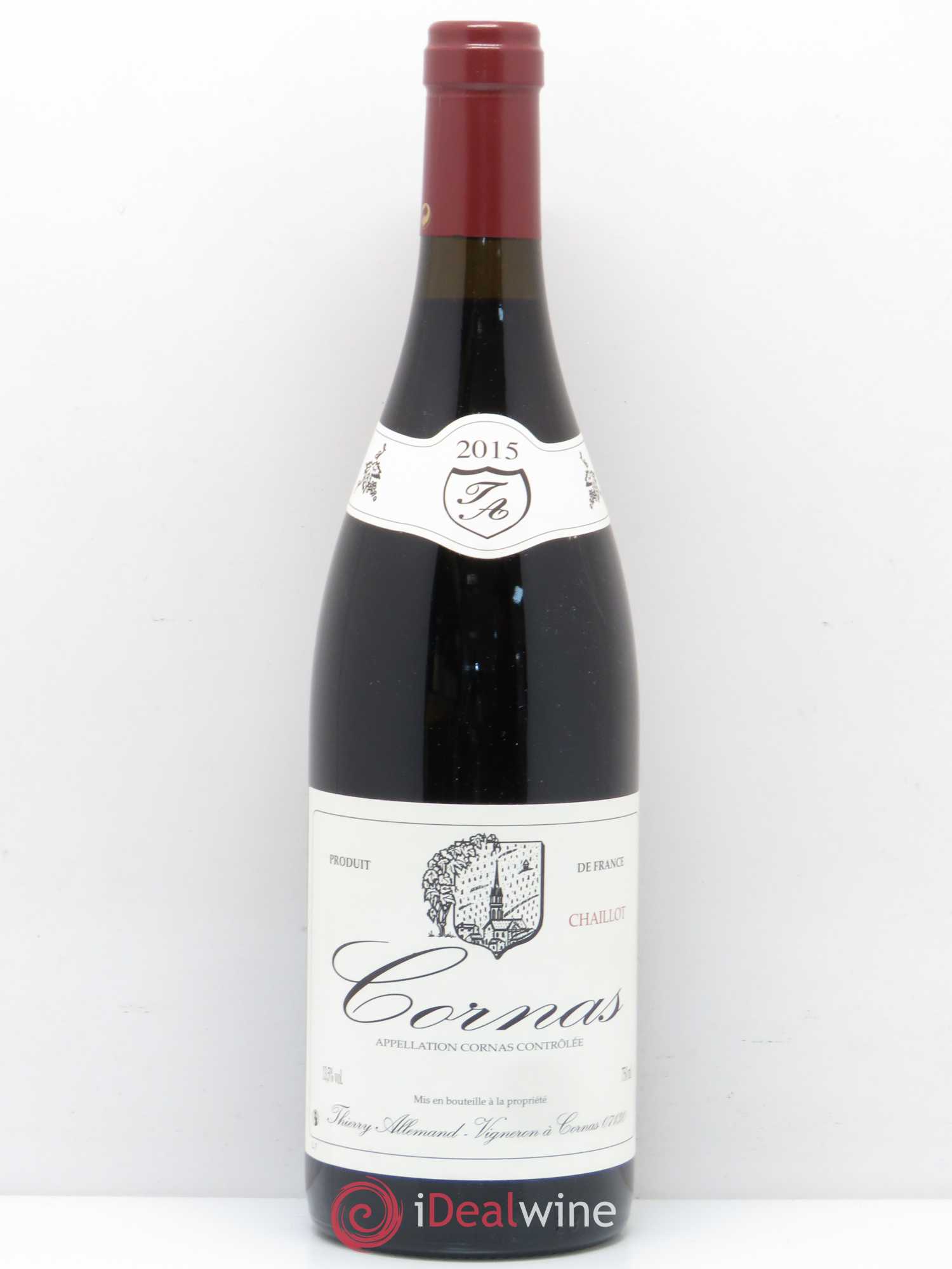 Cornas Chaillot Thierry Allemand 2015 - Lot de 1 bouteille - 0