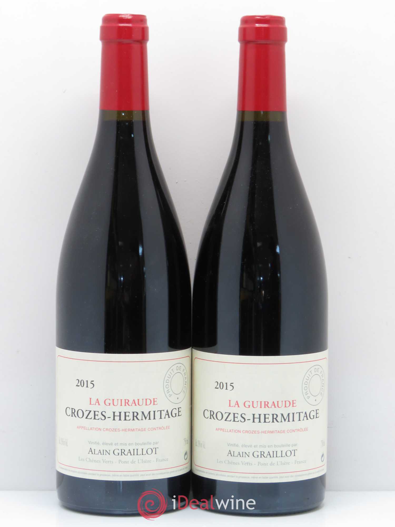 Crozes-Hermitage La Guiraude Domaine Graillot 2015 - Lot de 2 bouteilles - 0