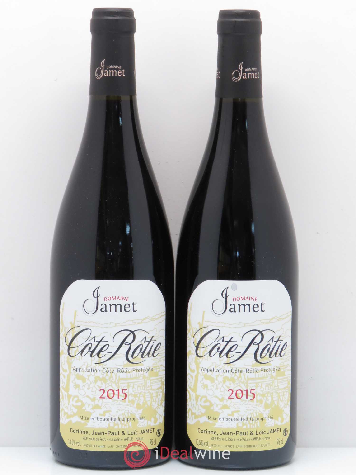 Côte-Rôtie Jamet (Domaine) 2015 - Lot de 2 bouteilles - 0