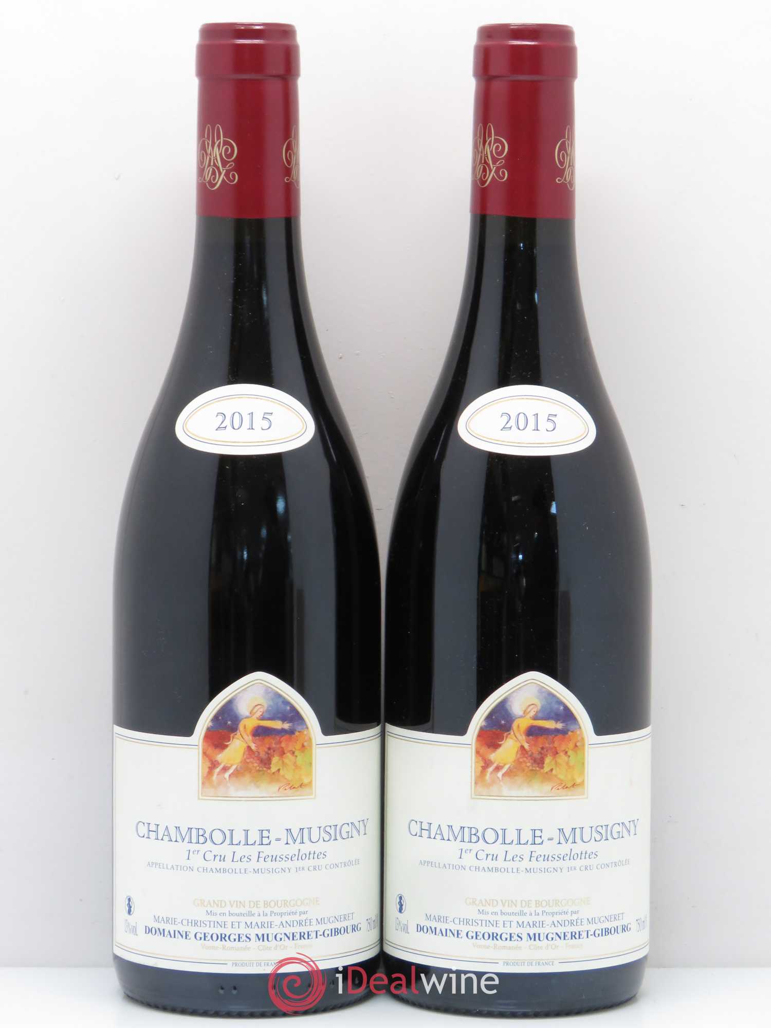 Chambolle-Musigny 1er Cru Les Feusselottes Mugneret-Gibourg (Domaine) 2015 - Lot de 2 bouteilles - 0