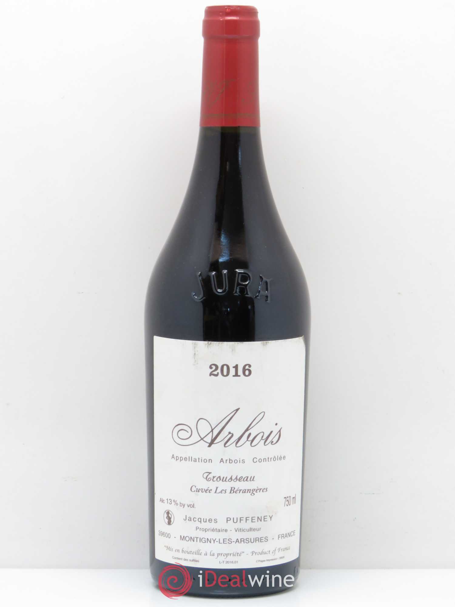 Arbois Trousseau Puffeney Les Bérangères 2016 - Posten von 1 Flasche - 0