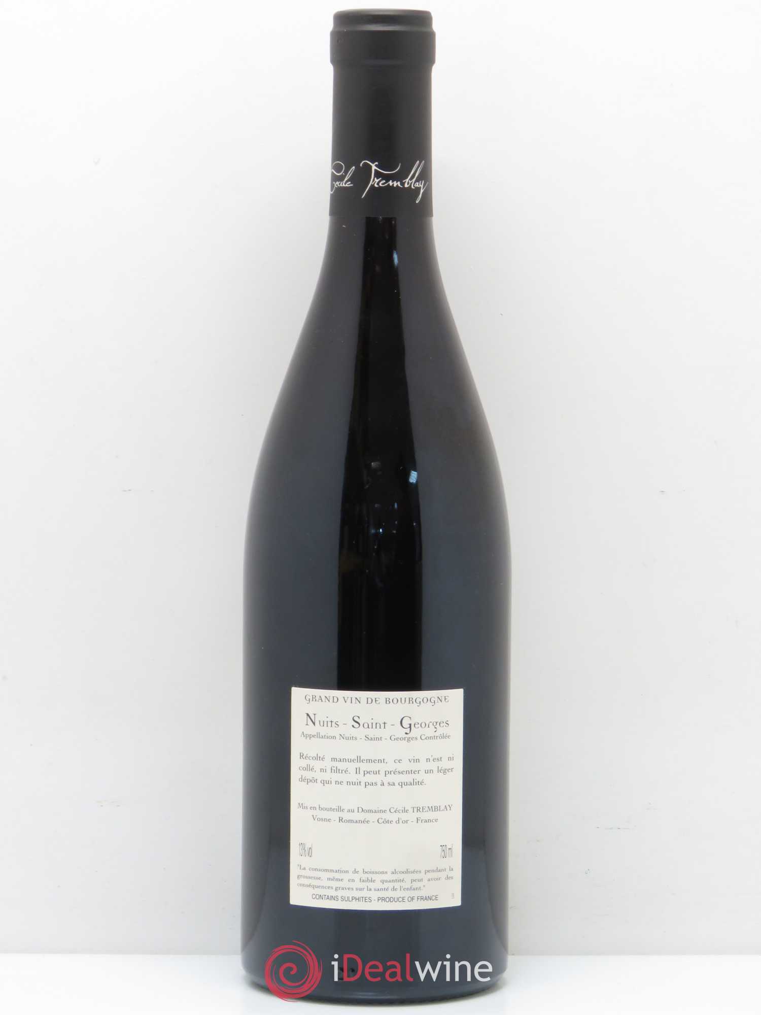 Nuits-Saint-Georges Albuca Cécile Tremblay 2016 - Lot de 1 bouteille - 1