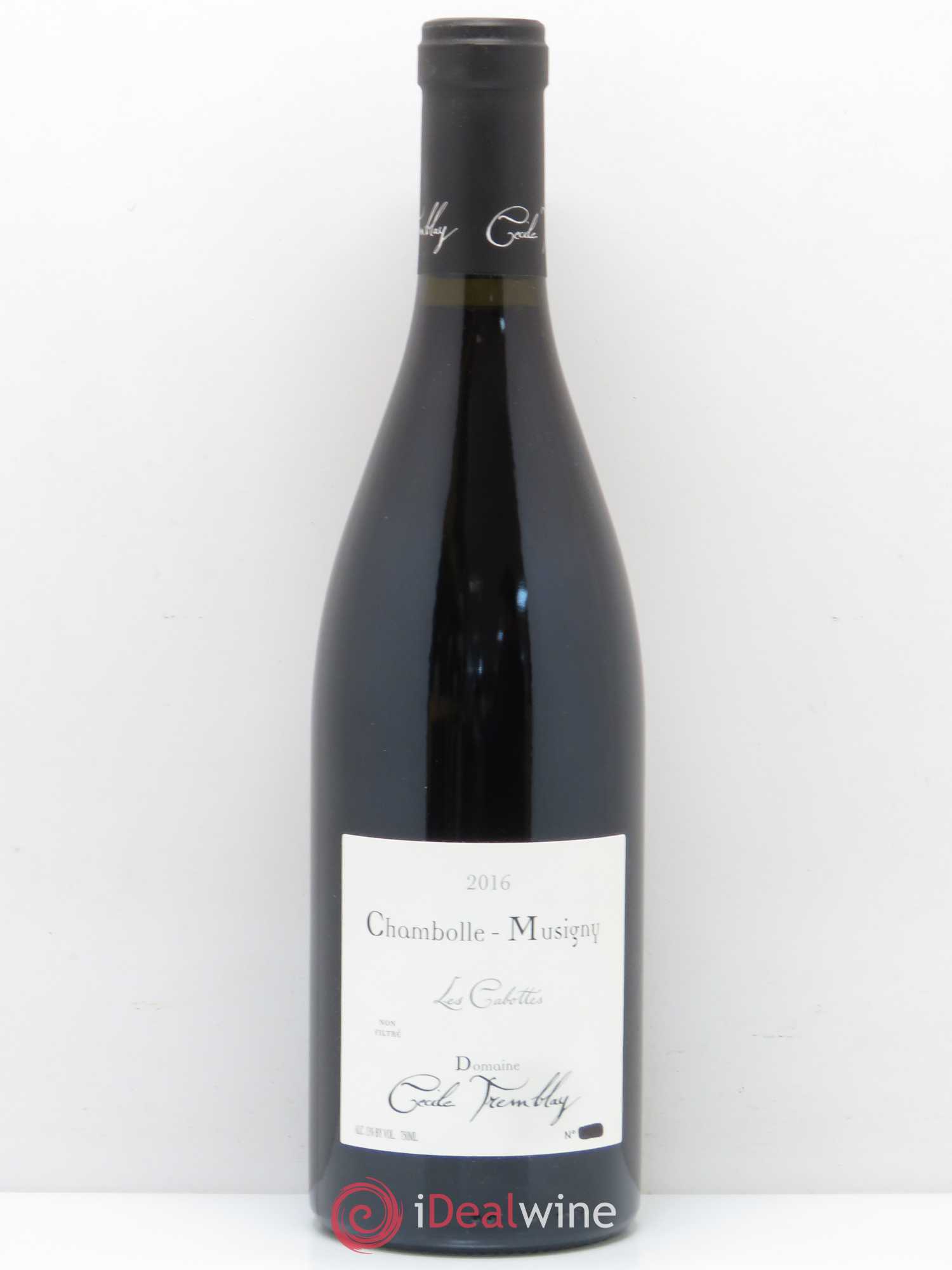 Chambolle-Musigny Les Cabottes Cécile Tremblay 2016 - Lot de 1 bouteille - 0