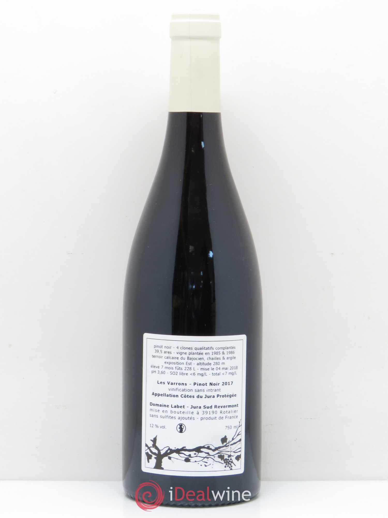 Côtes du Jura Pinot noir Les Varrons Labet 2017 - Posten von 1 Flasche - 1