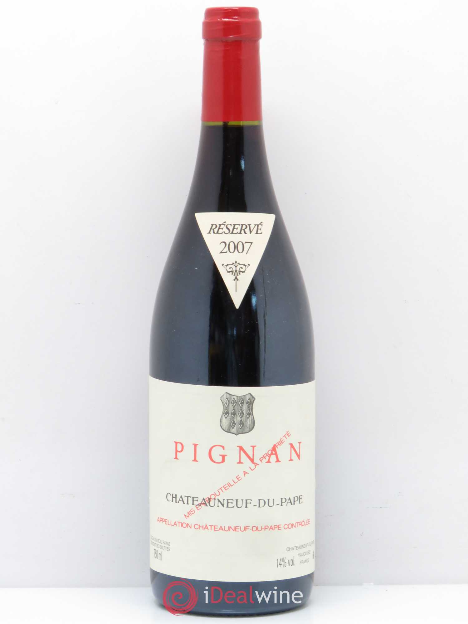 Châteauneuf-du-Pape Pignan Emmanuel Reynaud 2007 - Lot de 1 bouteille - 0