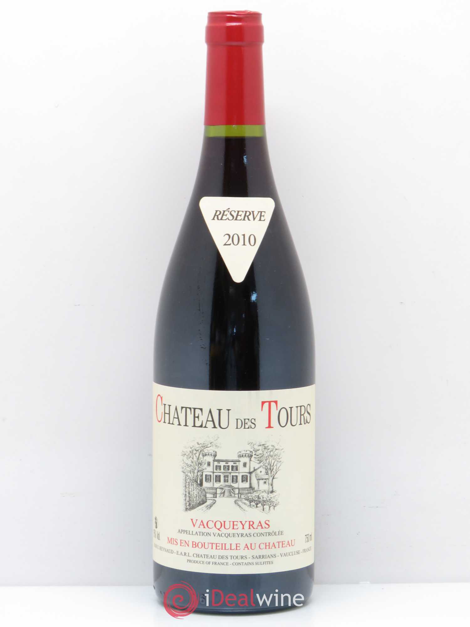 Vacqueyras Château des Tours Emmanuel Reynaud 2010 - Lot de 1 bouteille - 0