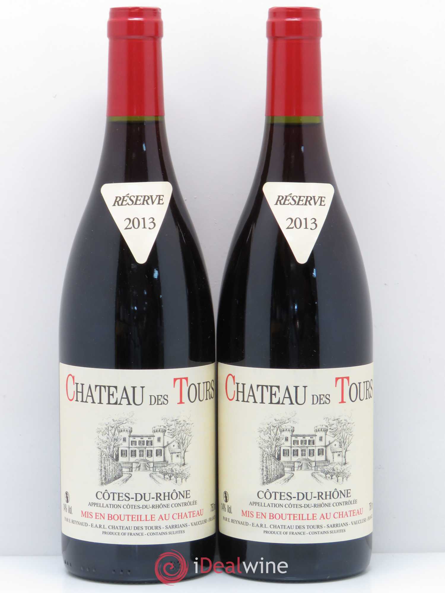 Côtes-du-Rhône Château des Tours Emmanuel Reynaud 2013 - Lot de 2 bouteilles - 0