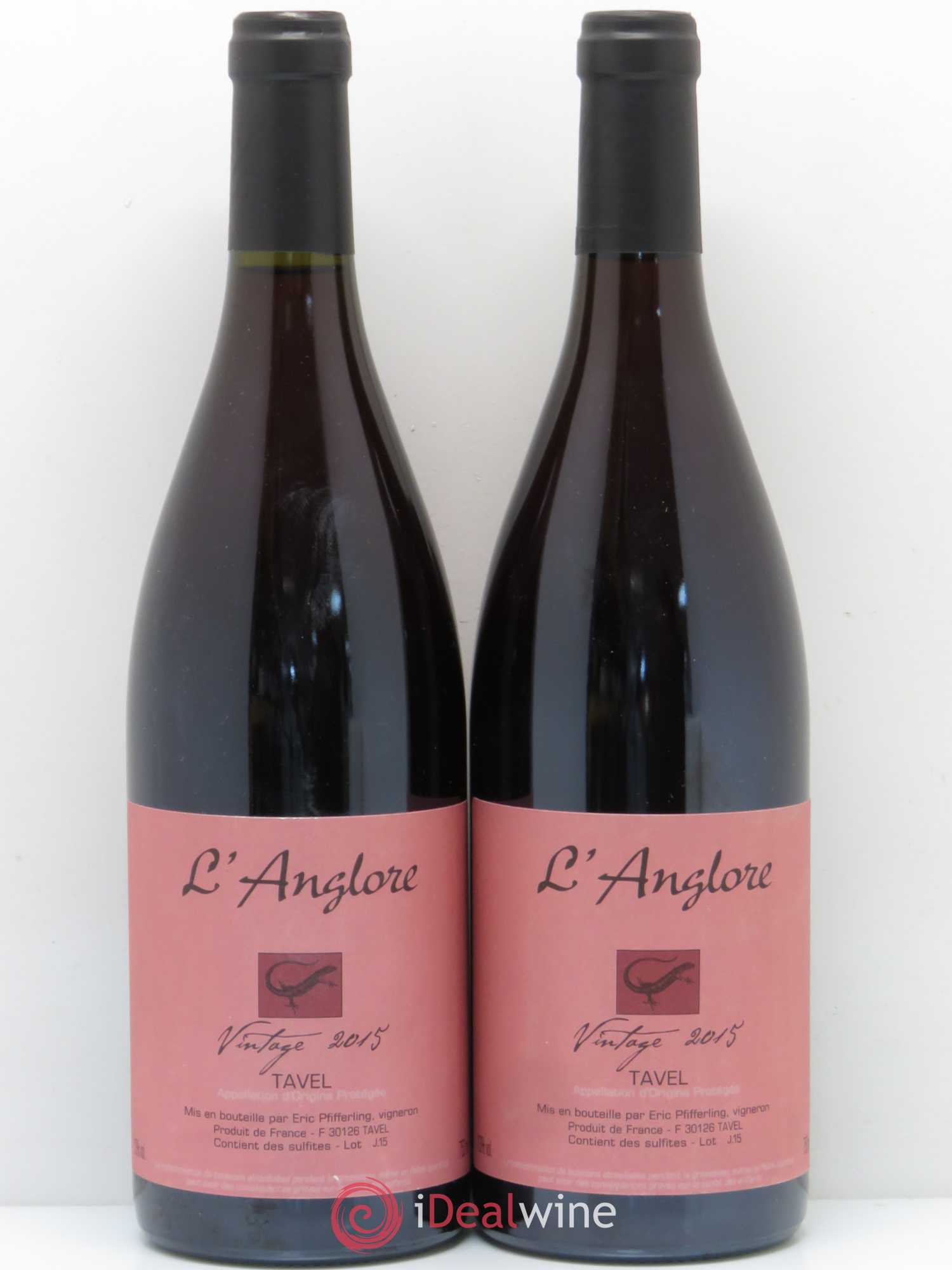 Tavel Vintage Domaine de l'Anglore 2015 - Posten von 2 Flaschen - 0