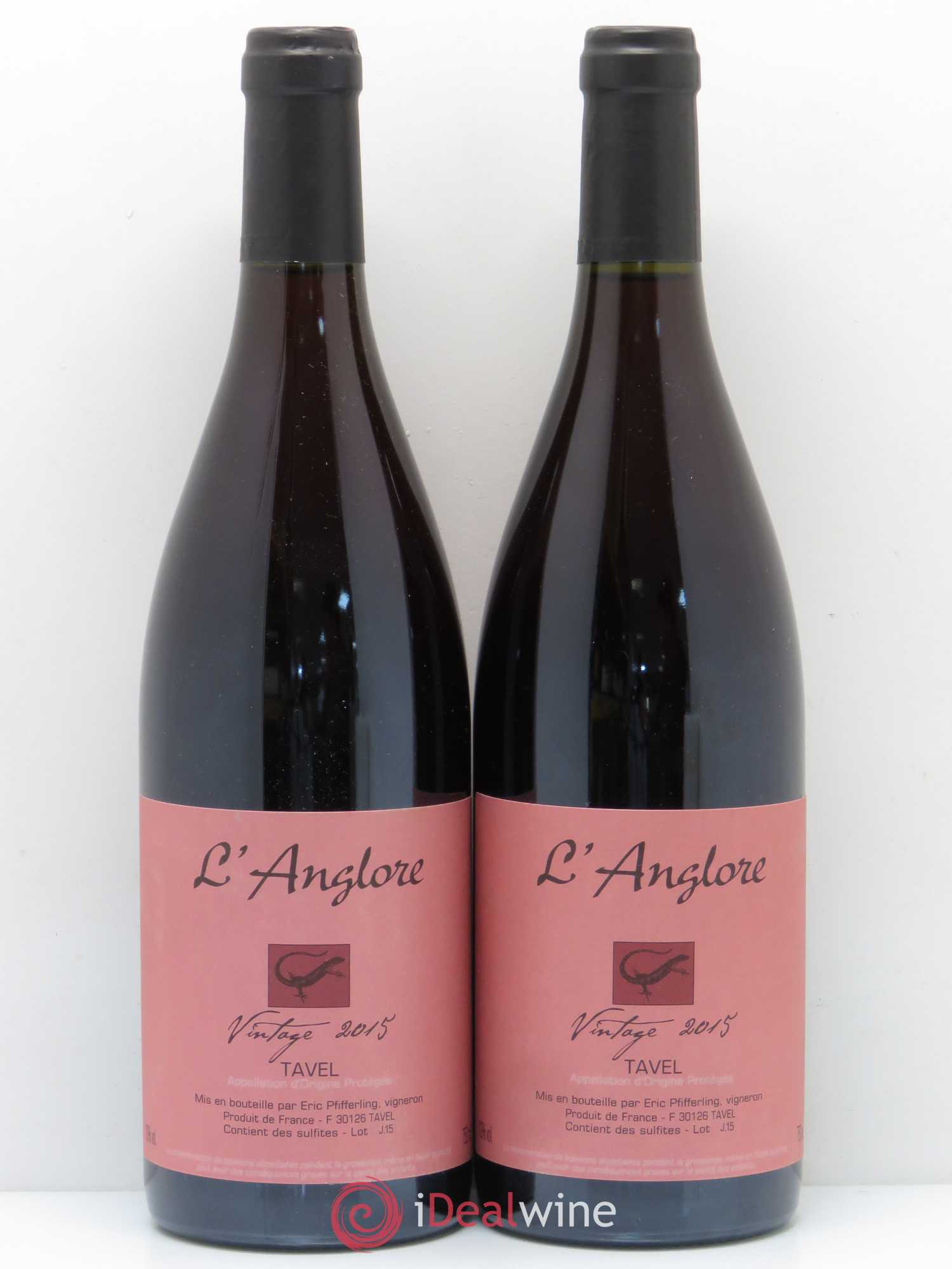 Tavel Vintage Domaine de l'Anglore 2015 - Posten von 2 Flaschen - 0
