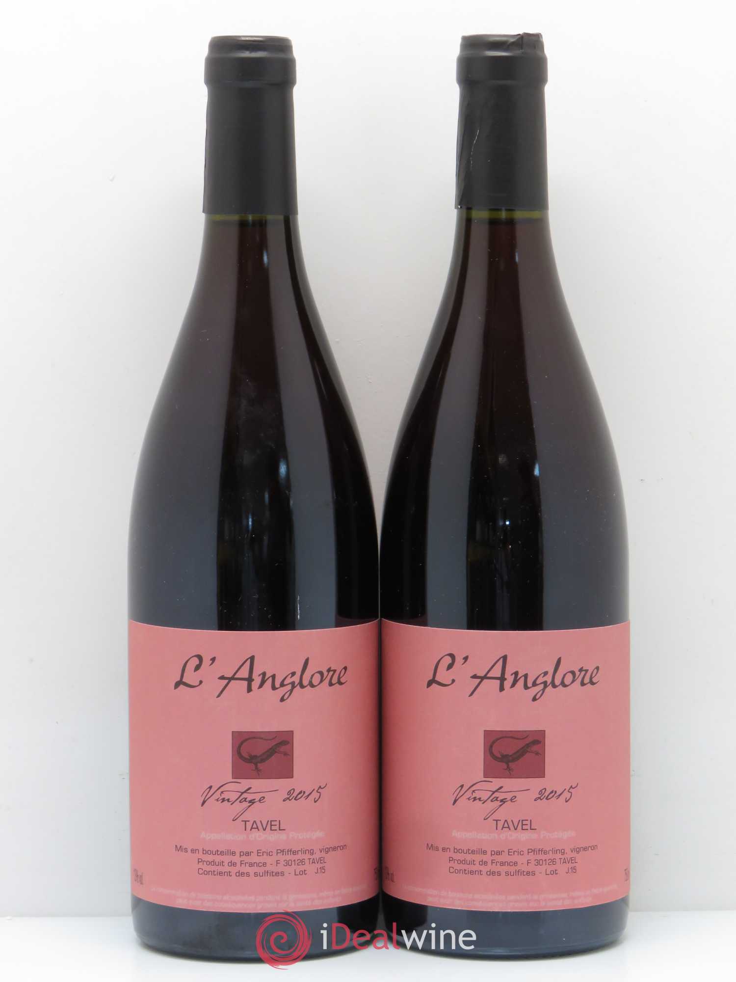 Tavel Vintage Domaine de l'Anglore 2015 - Posten von 2 Flaschen - 0