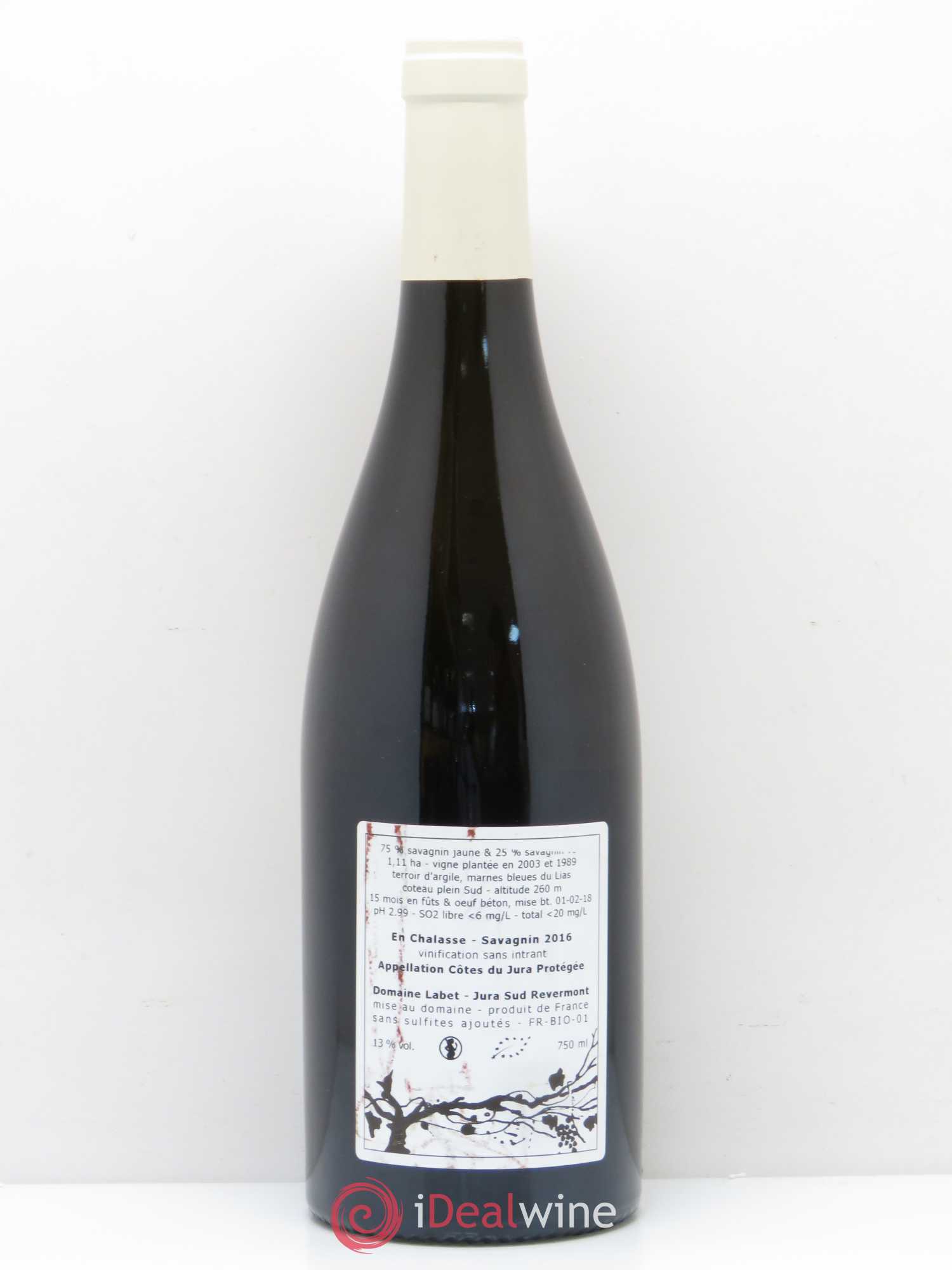 Côtes du Jura Fleur de Savagnin En chalasse Labet 2016 - Posten von 1 Flasche - 1