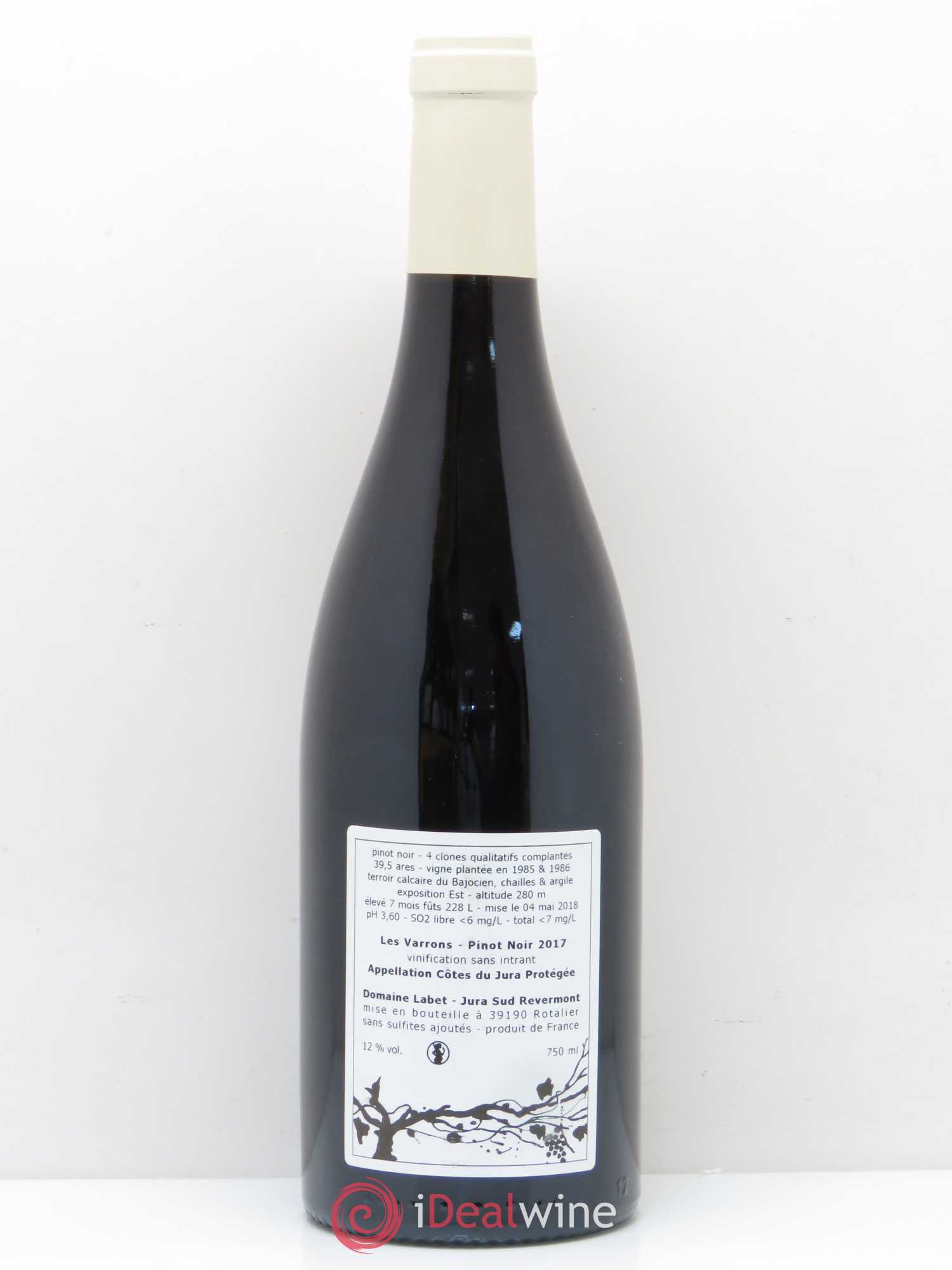 Côtes du Jura Pinot noir Les Varrons Labet 2017 - Posten von 1 Flasche - 1