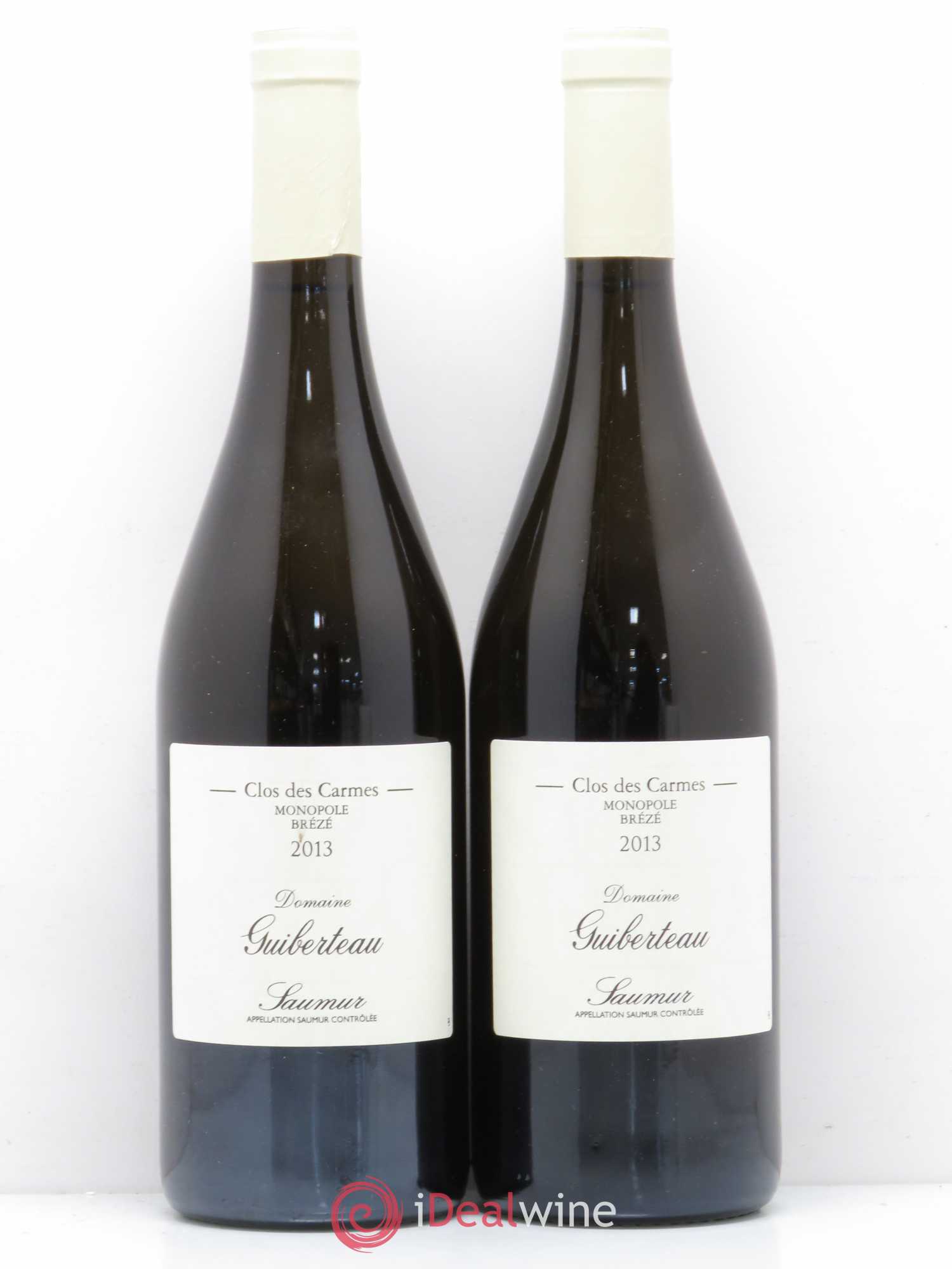 Saumur Brézé Clos des Carmes Domaine Guiberteau 2013 - Lot de 2 bouteilles - 0