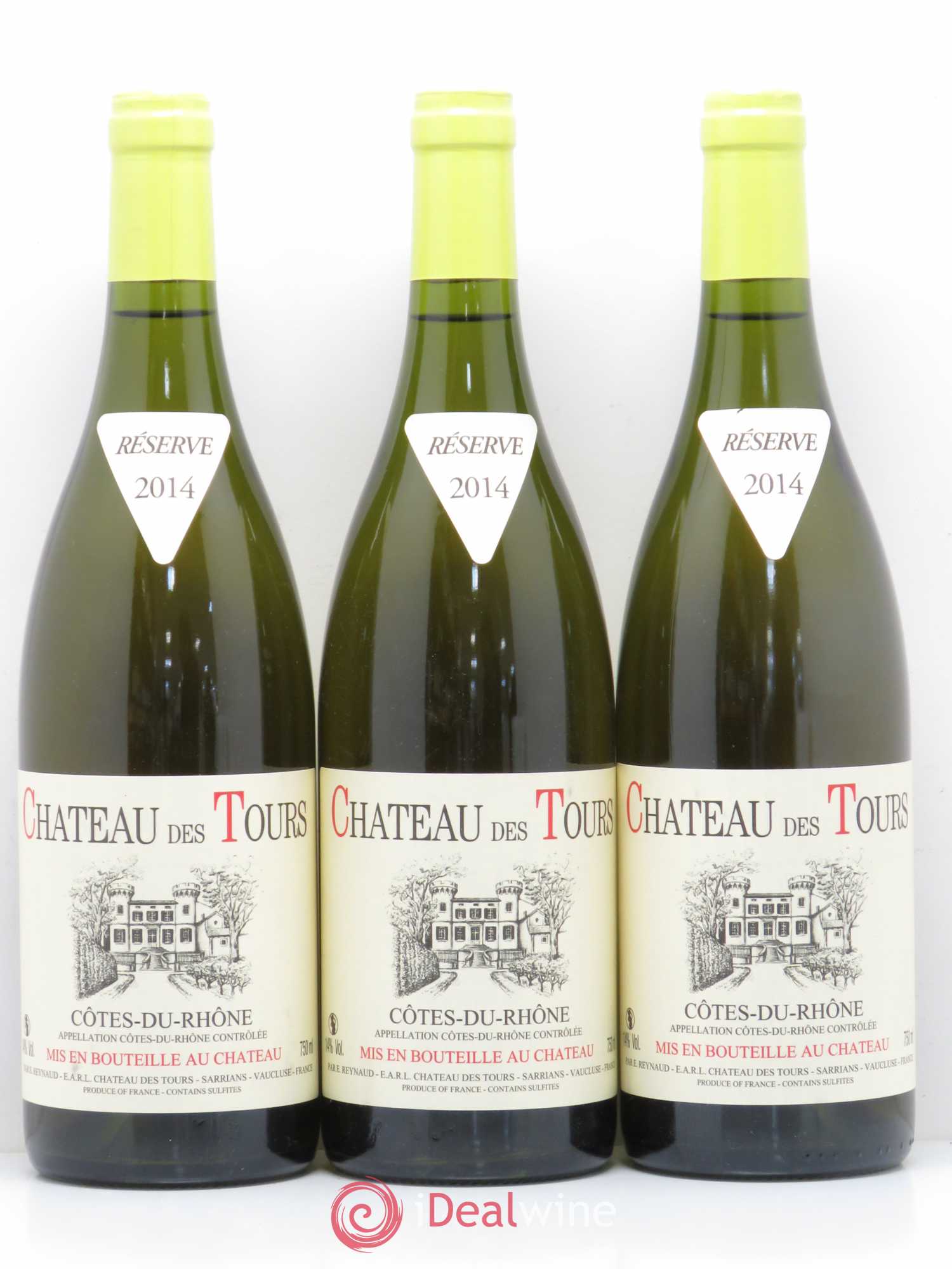 Côtes-du-Rhône Château des Tours Emmanuel Reynaud 2014 - Lot de 3 bouteilles - 0
