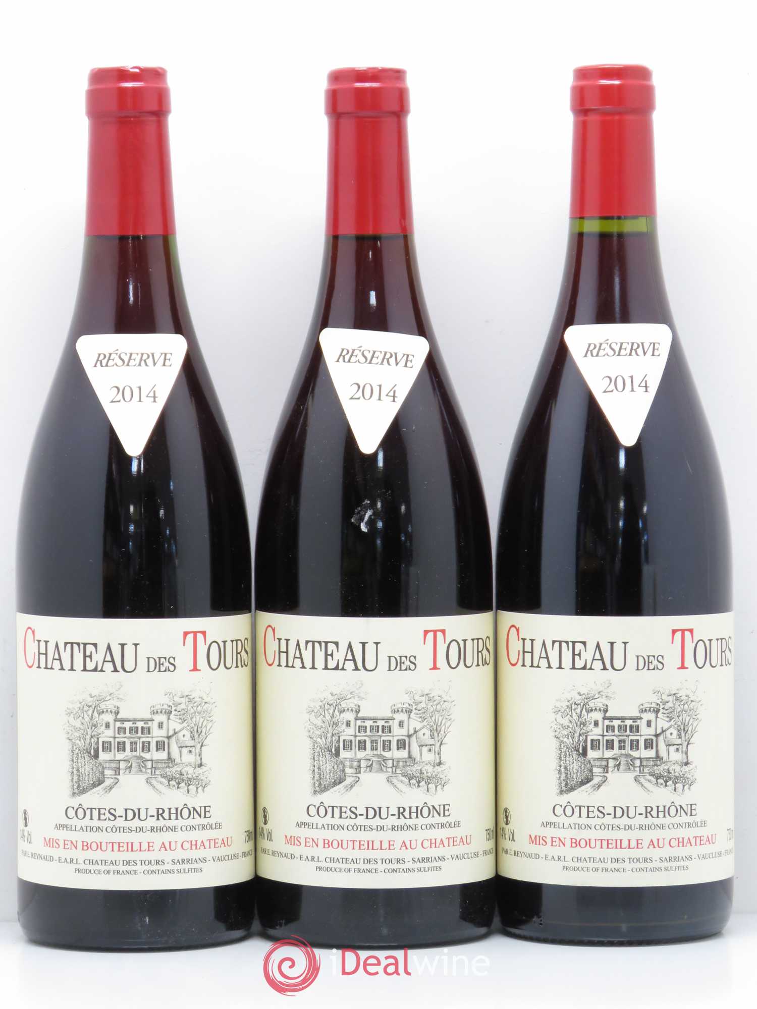 Côtes-du-Rhône Château des Tours Emmanuel Reynaud 2014 - Lot de 3 bouteilles - 0