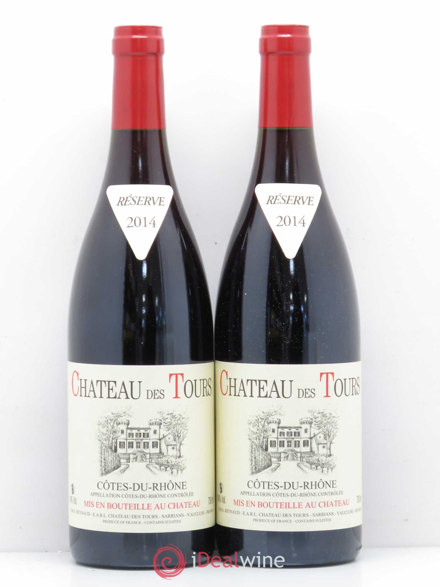 Côtes-du-Rhône Château des Tours Emmanuel Reynaud 2014 - Lot de 2 bouteilles - 0