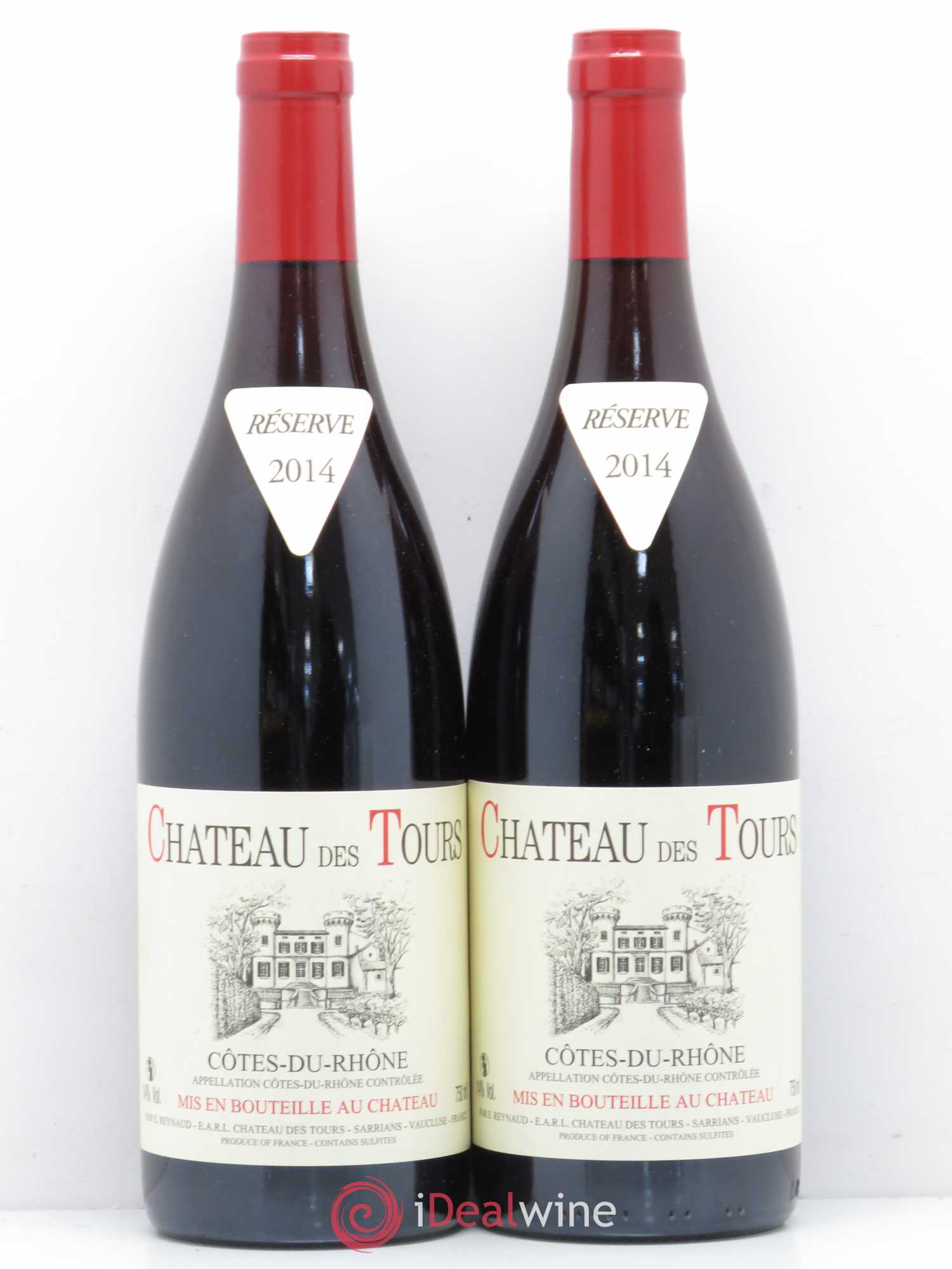 Vaucluse (Vin de Pays de Vaucluse) Domaine des Tours Emmanuel Reynaud 2014 - Lot de 2 bouteilles - 0