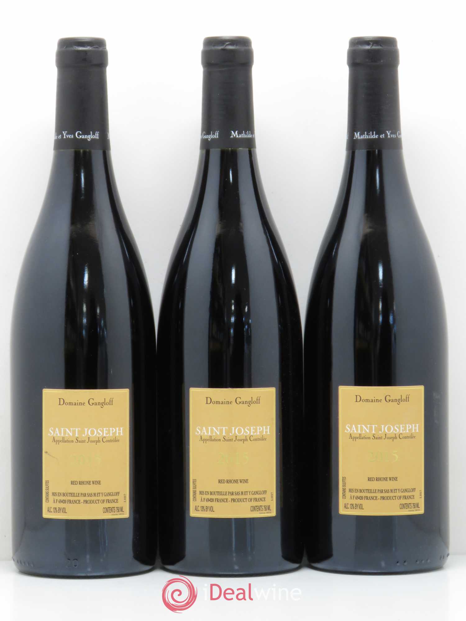 Saint-Joseph Gangloff (Domaine) 2015 - Lot de 3 bouteilles - 1